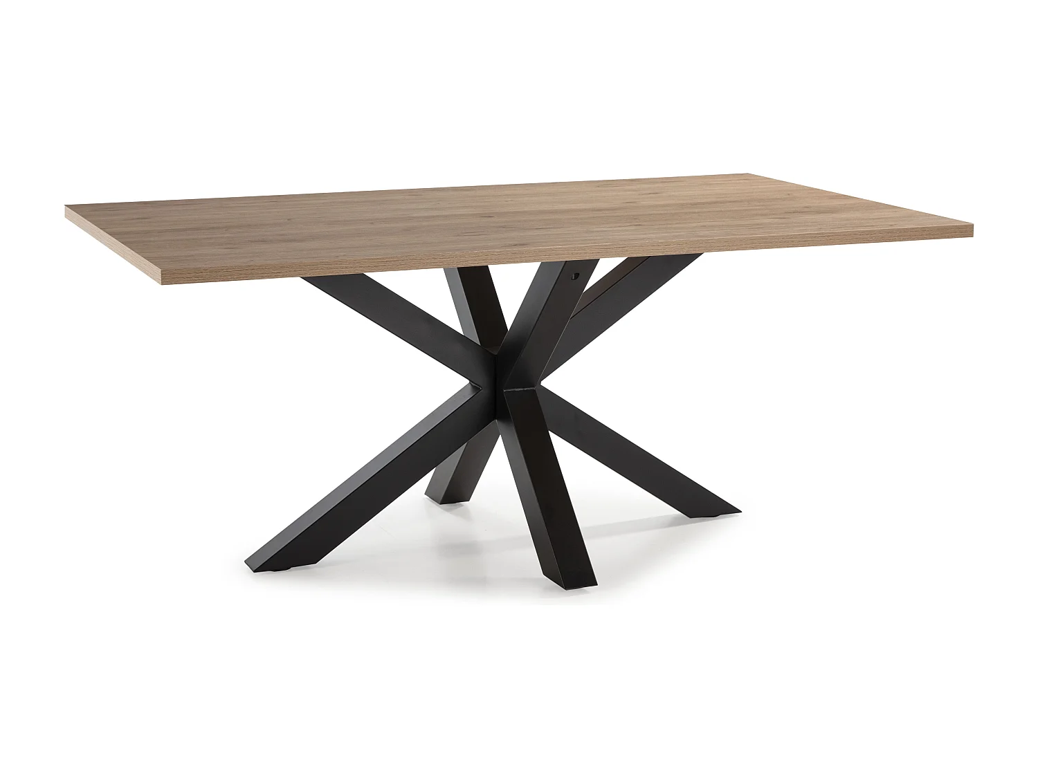 Rechthoekige tafel met voetonderstel voor 6/8 personen 180x76 cm