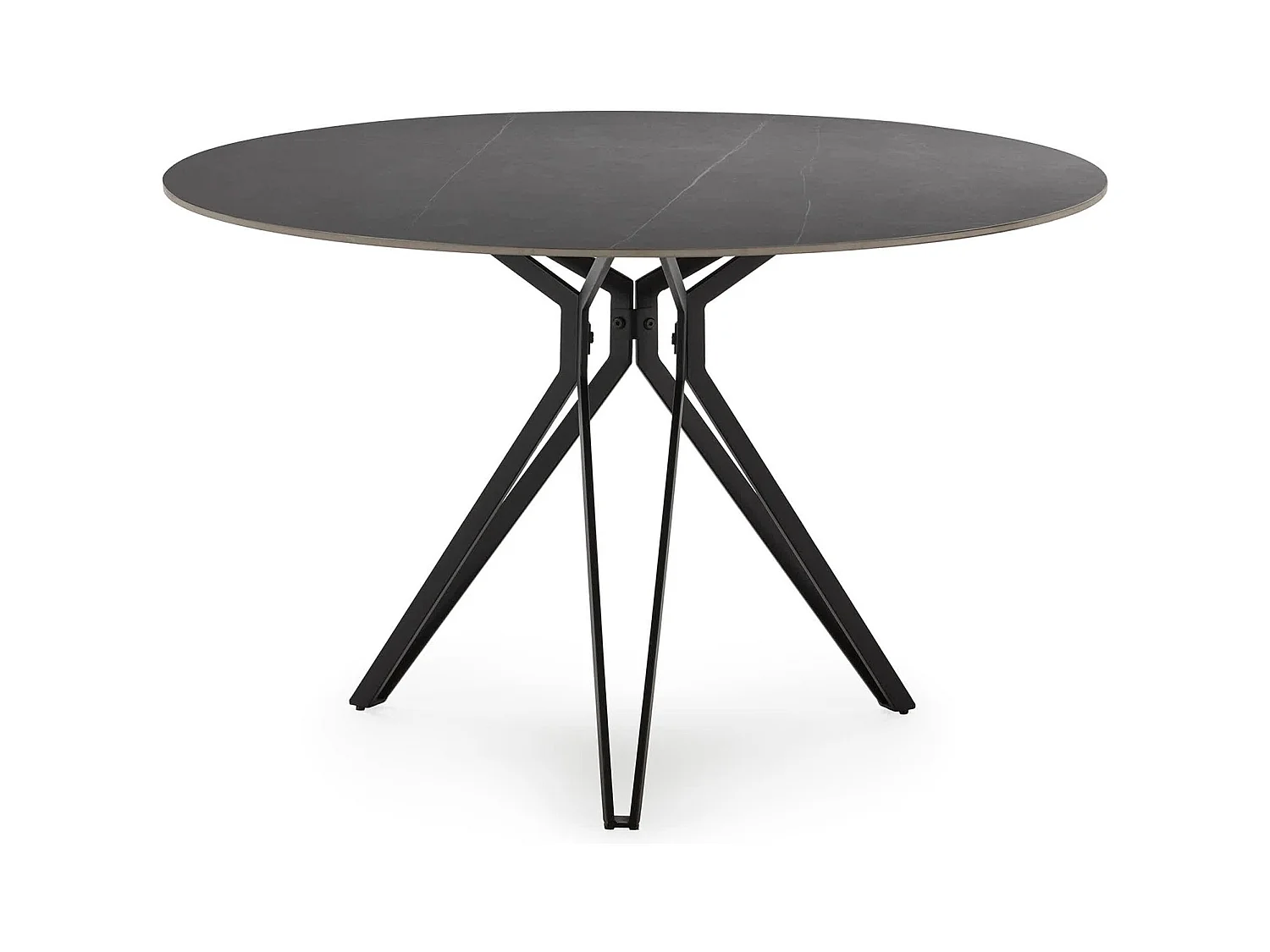 Table ronde en pierre pour 4 personnes 120x76 cm