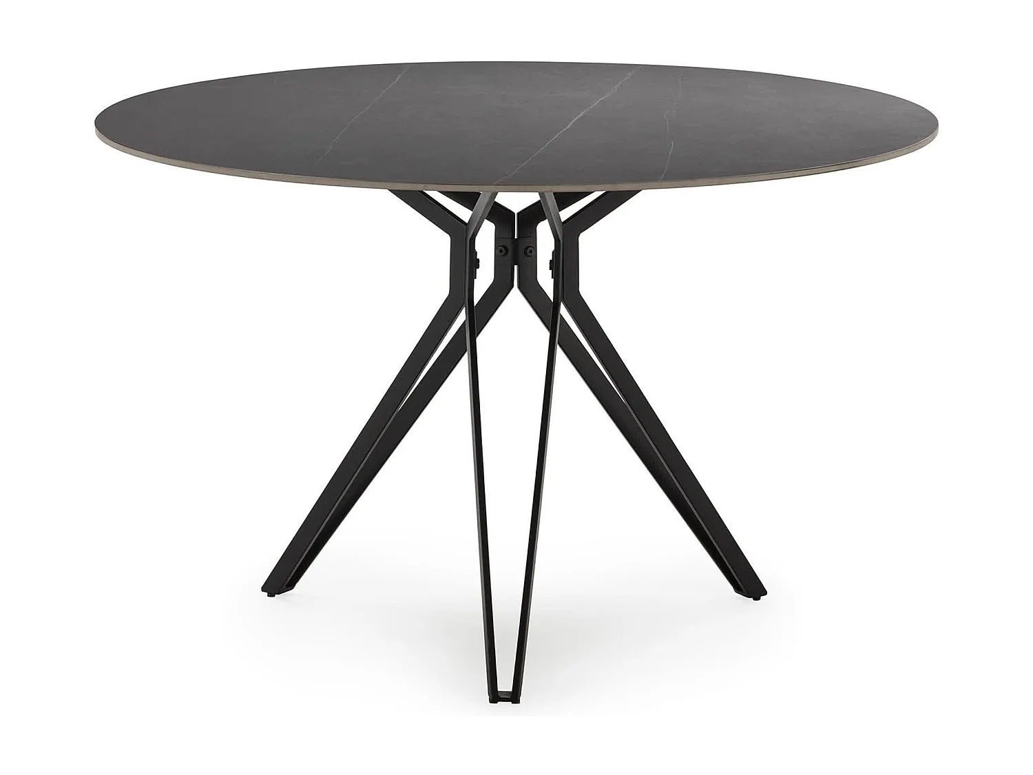 Table ronde en pierre pour 4 personnes 120x76 cm