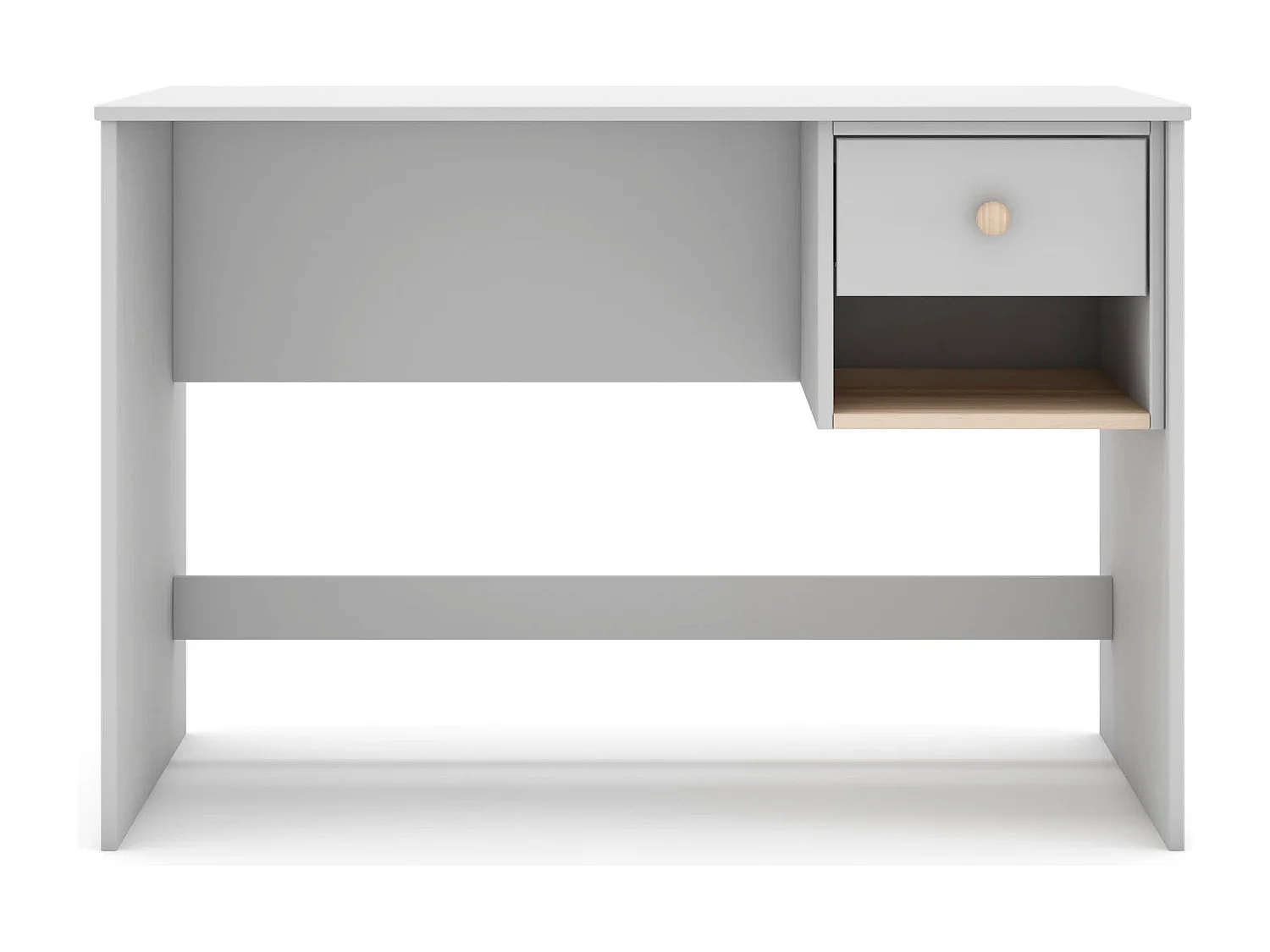 Bureau 1 tiroir et 1 niche ouverte L110 cm - SIMON