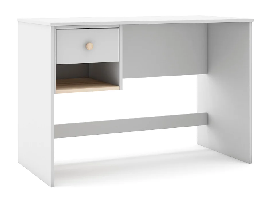 Bureau 1 tiroir et 1 niche ouverte L110 cm - SIMON