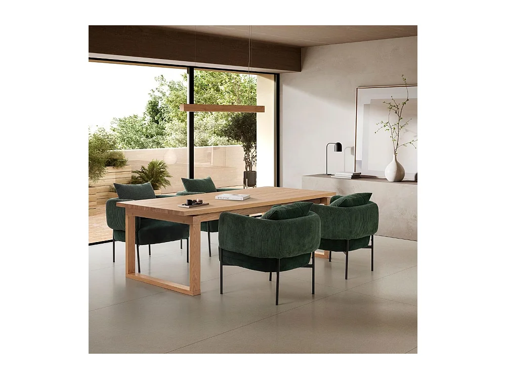 Table 8 places de style méditerranéen 220x76 cm