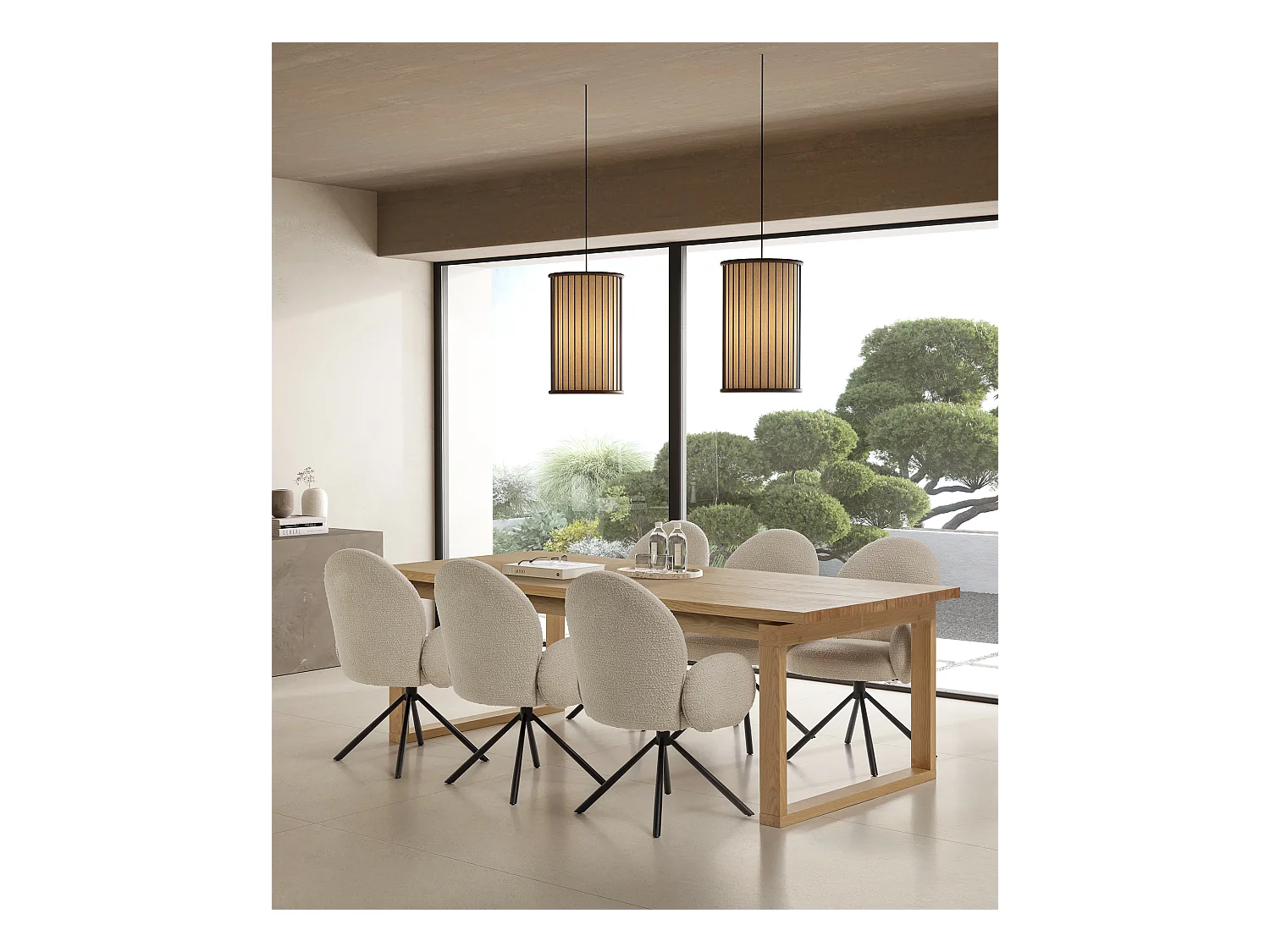 8-Sitzer-Tisch im mediterranen Stil 220x76 cm