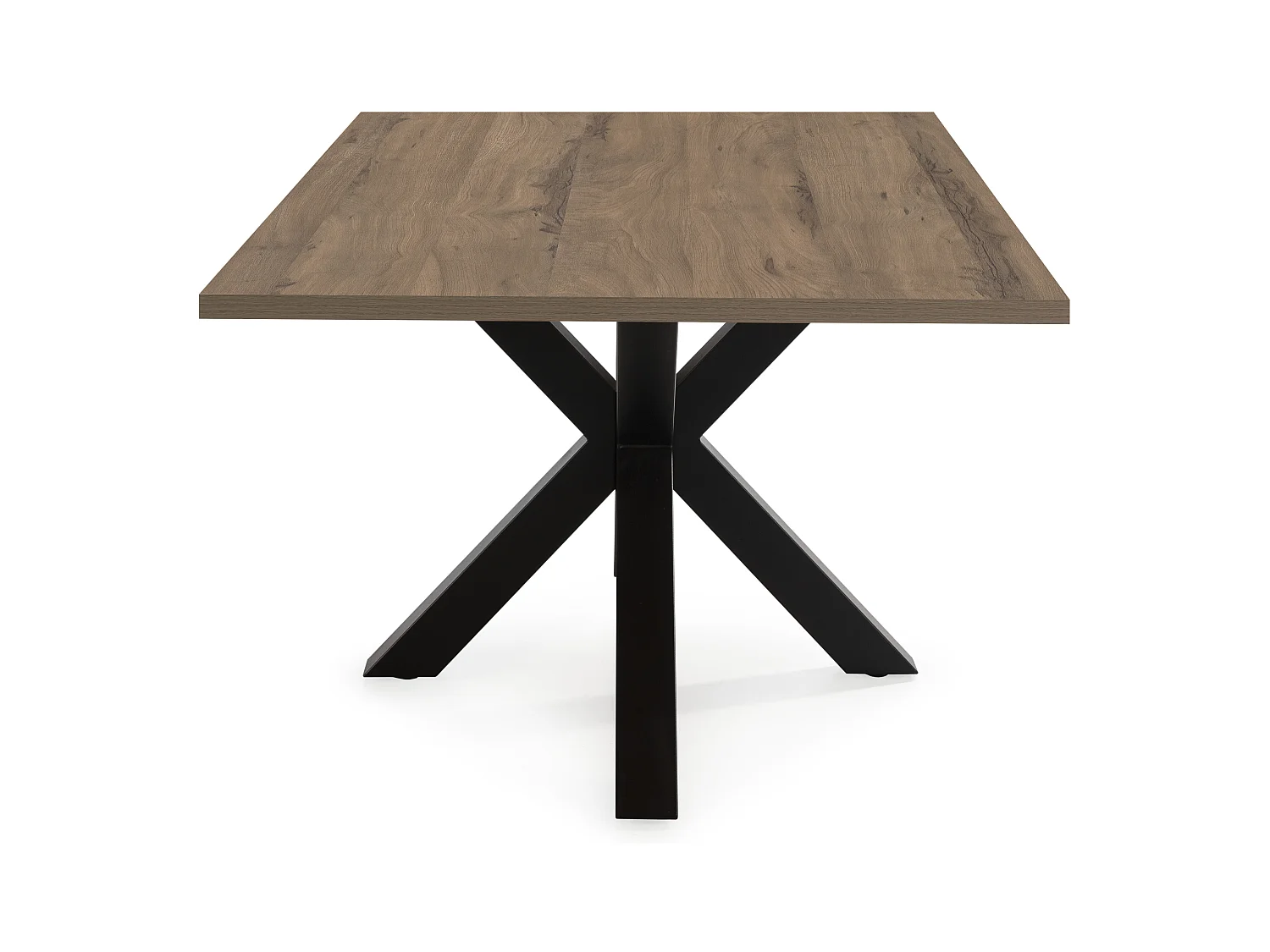 Tavolo rettangolare con piede in ferro per 6/8 persone 180x76 cm