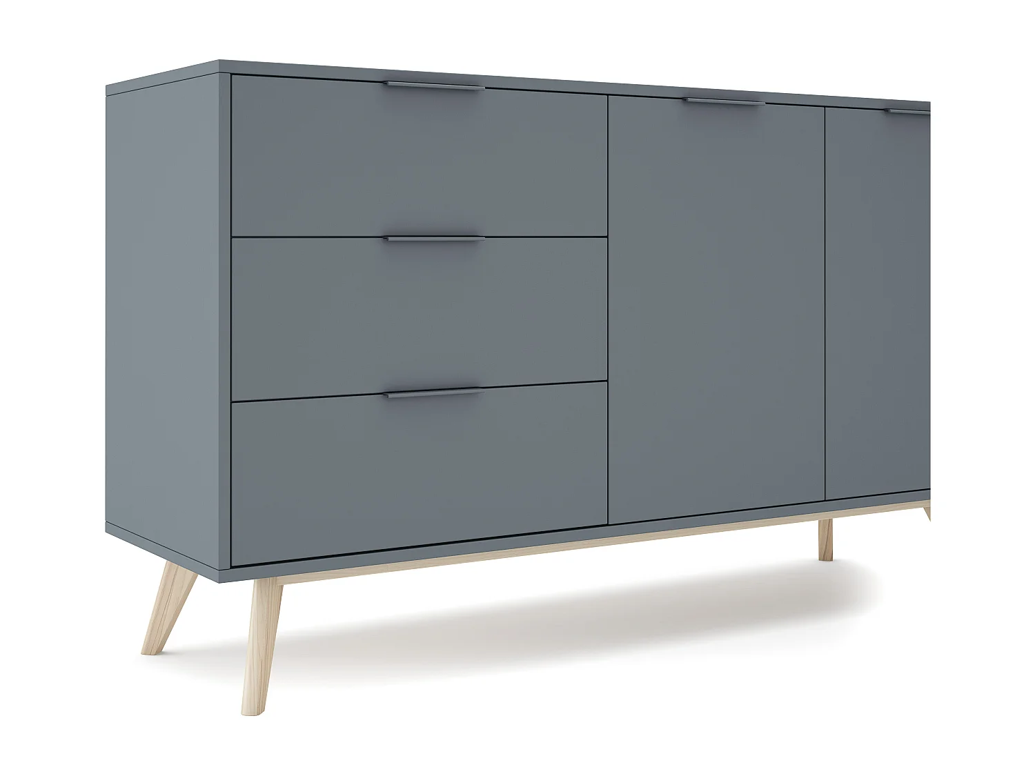 Buffet 2 portes et 3 tiroirs 140x81 cm