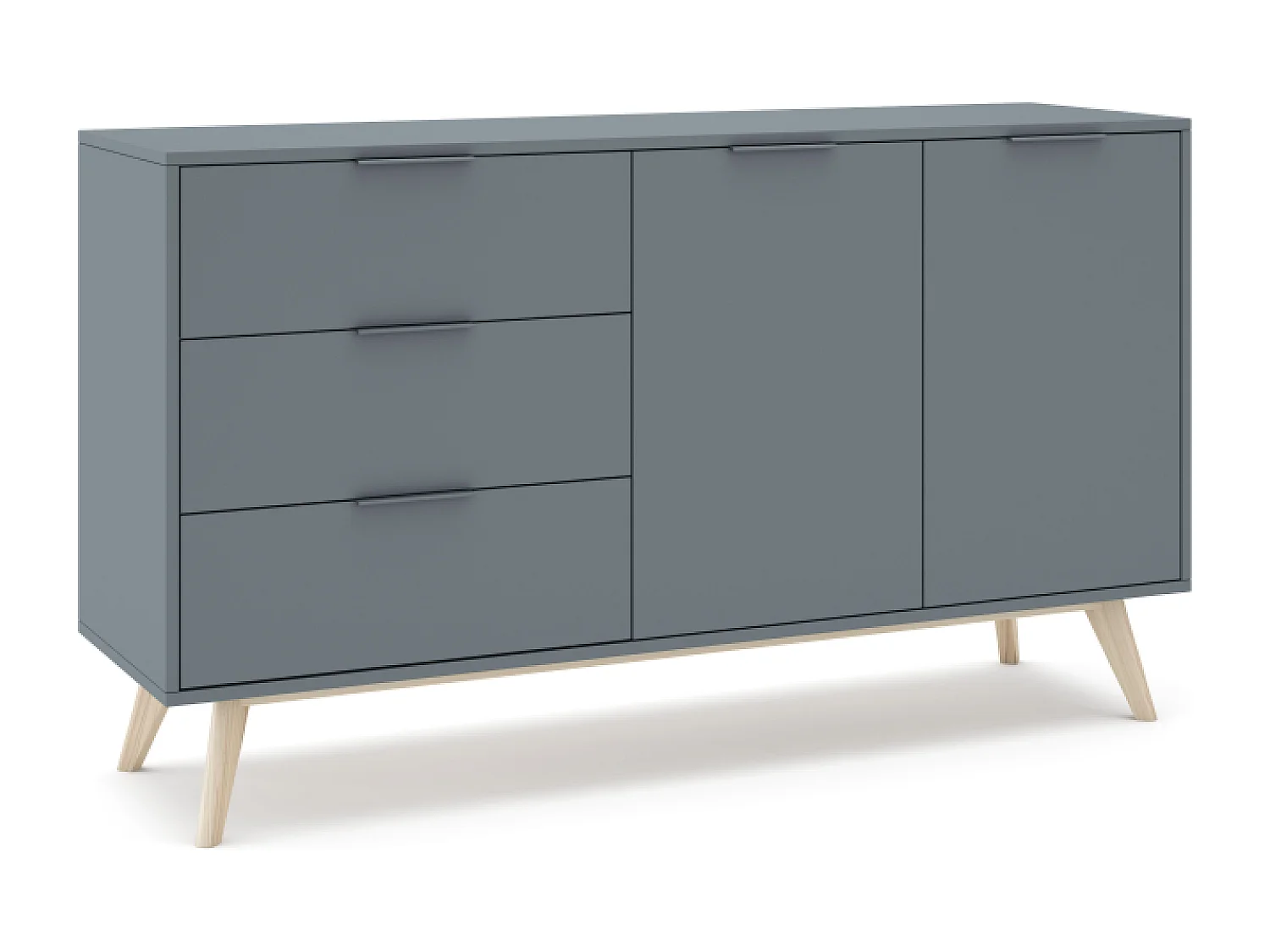 Buffet 2 portes et 3 tiroirs 140x81 cm