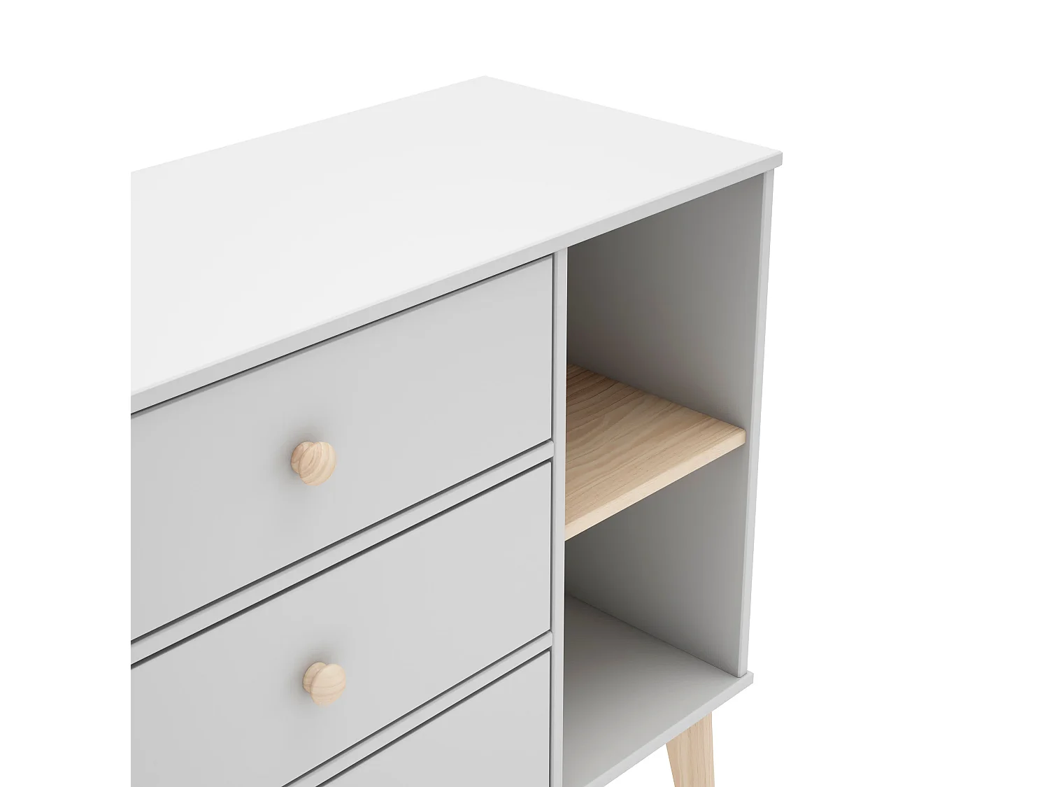 Buffet 3 lades en 2 vakken 90x81 cm