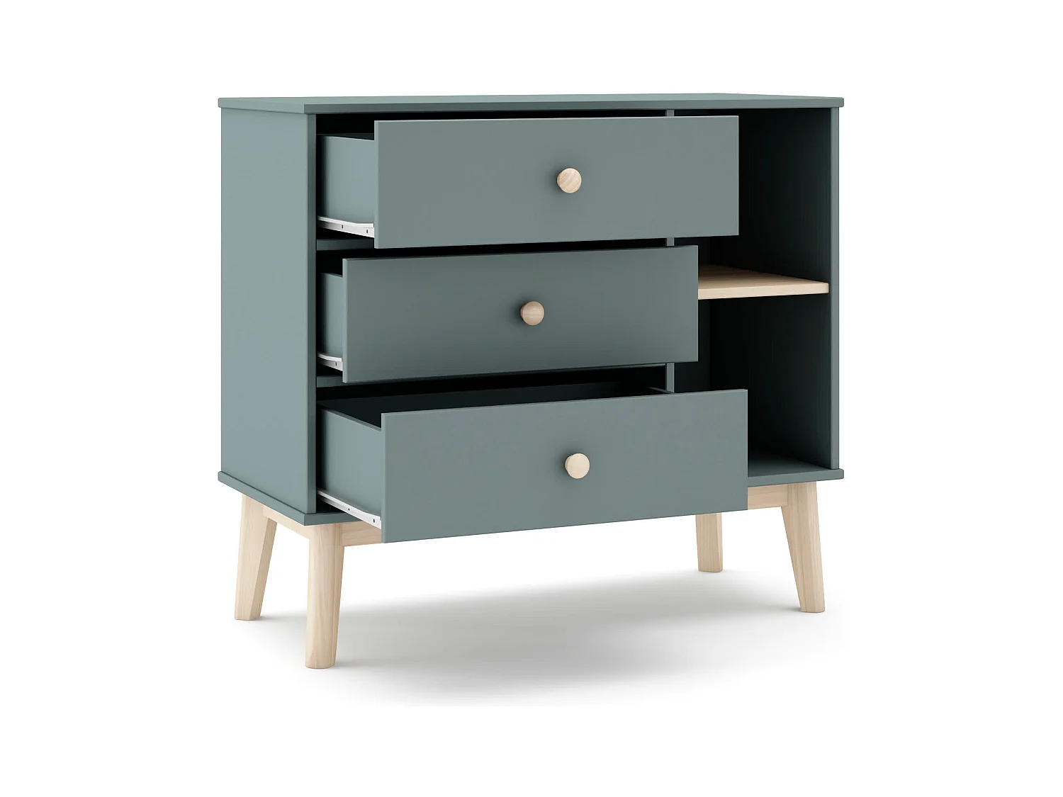 Sideboard 3 Schubladen und 2 Fächer 90x81 cm