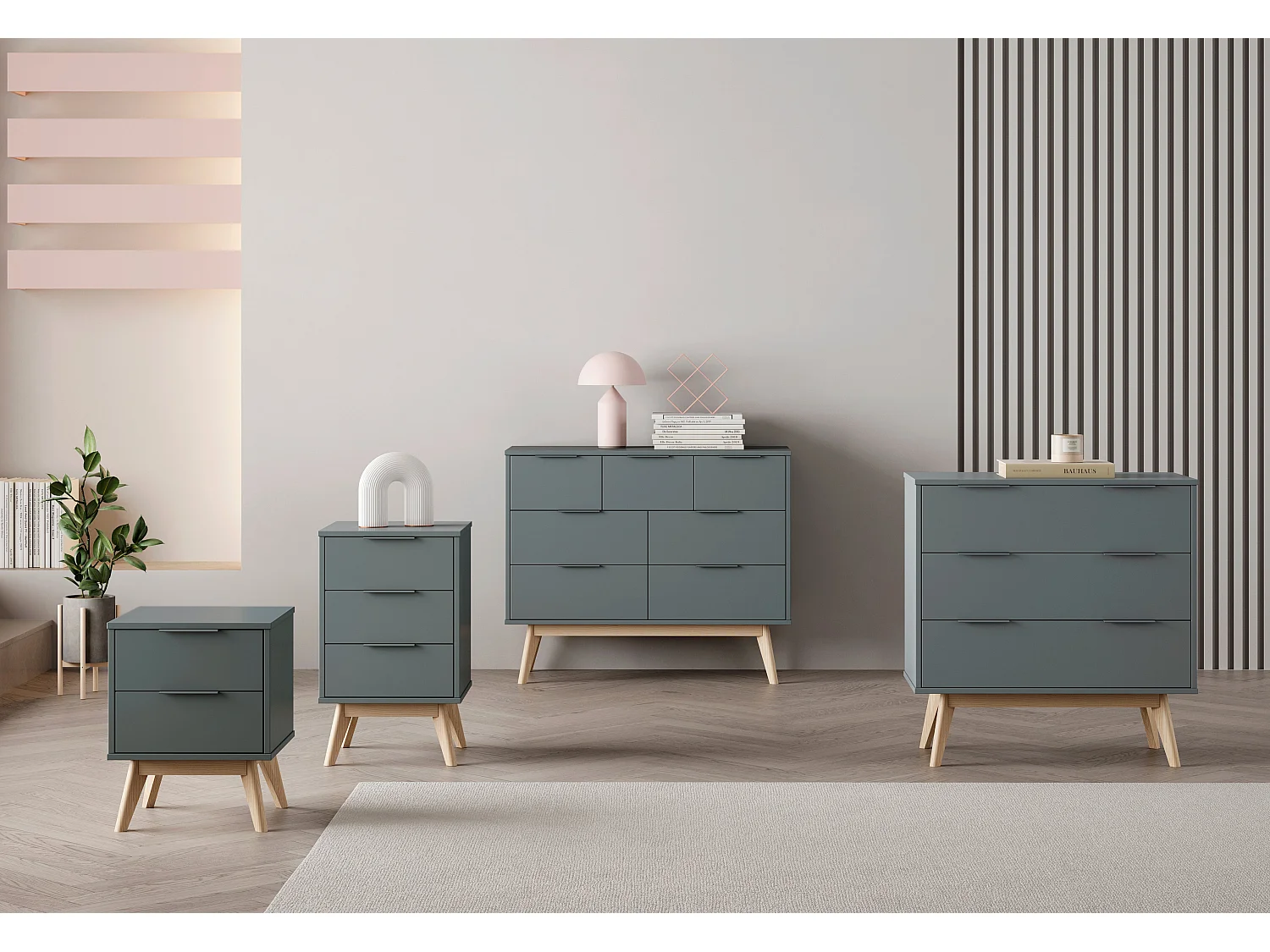 Commode met 7 lades 120x83 cm