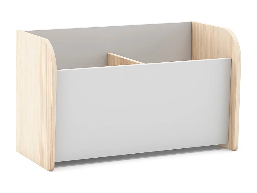 Coffre à jouet avec 2 niches ouvertes L70 cm - SIMON