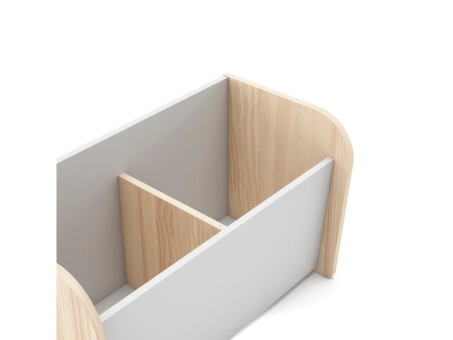 Coffre à jouet avec 2 niches ouvertes L70 cm - SIMON