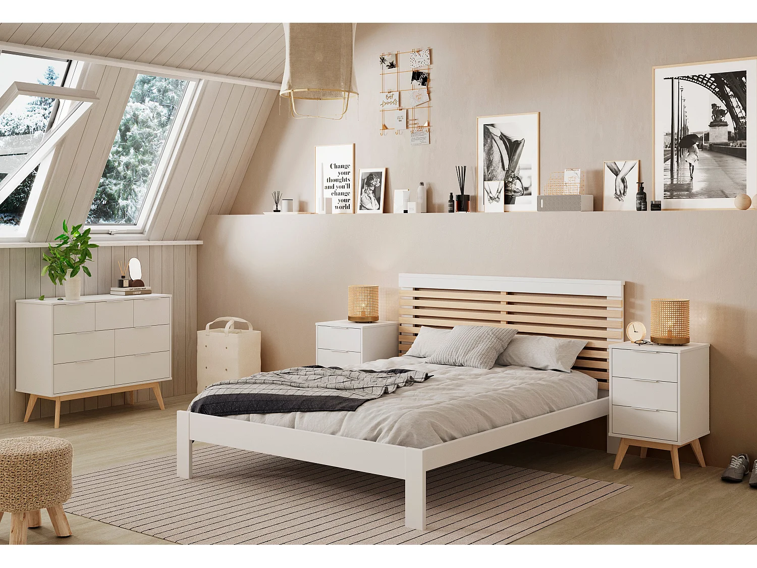 Commode avec 7 tiroirs 120x83 cm