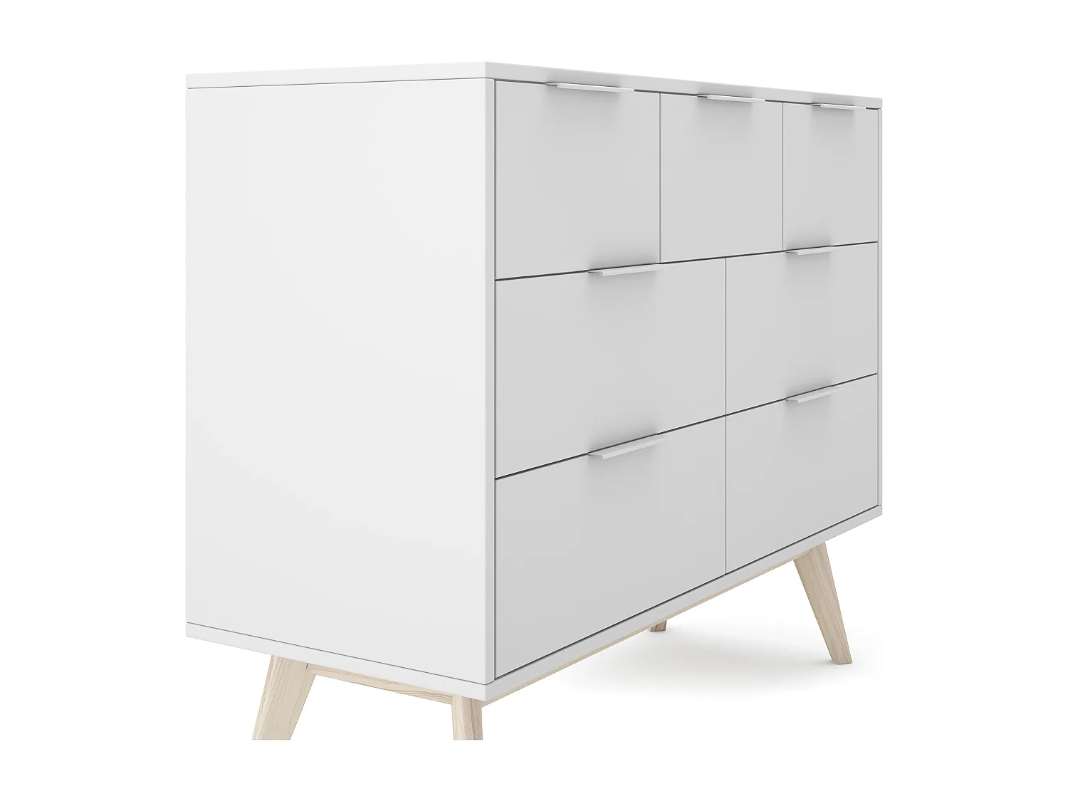 Commode avec 7 tiroirs 120x83 cm