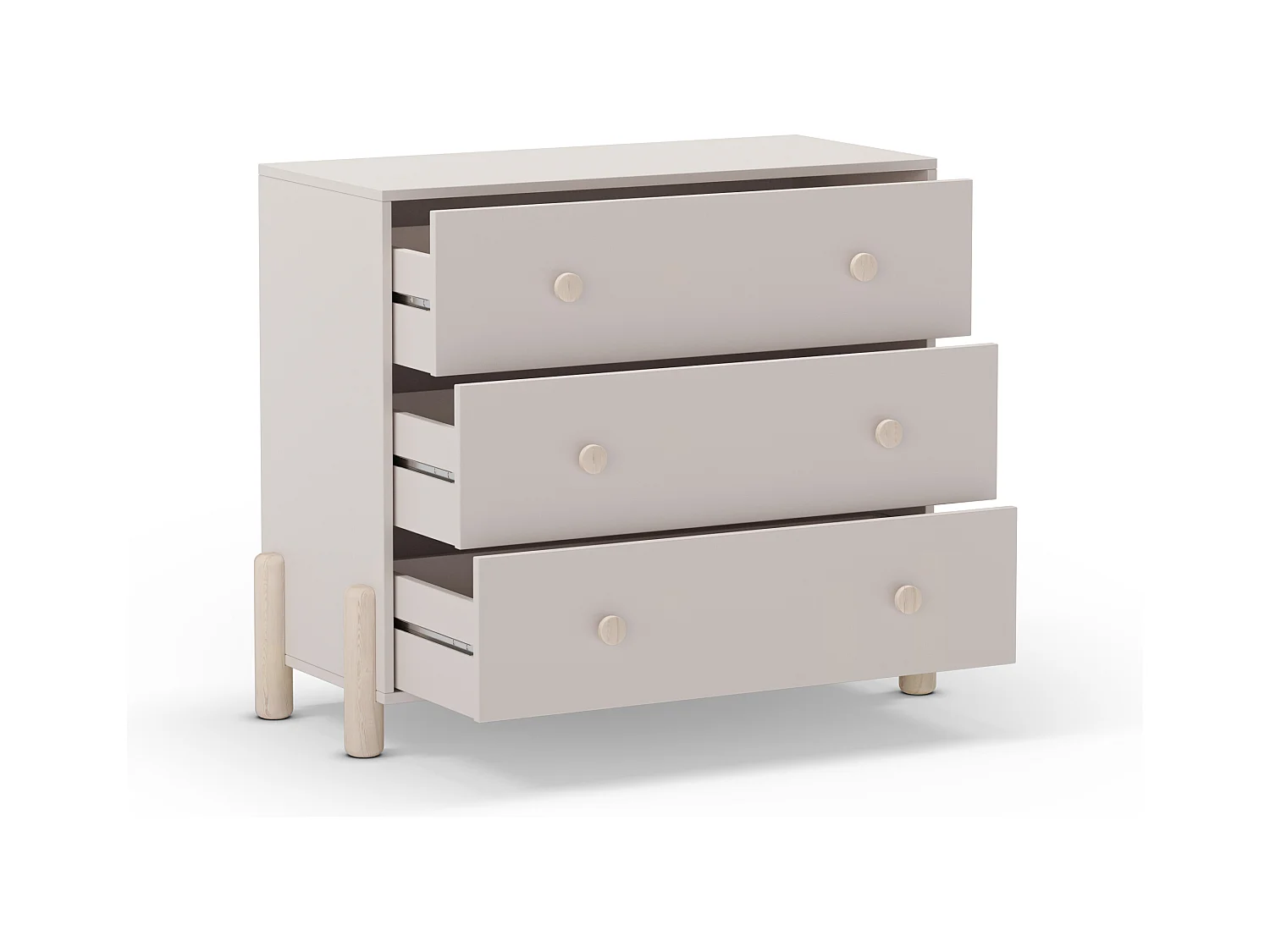 Cassettiera a 3 cassetti 97x80 cm