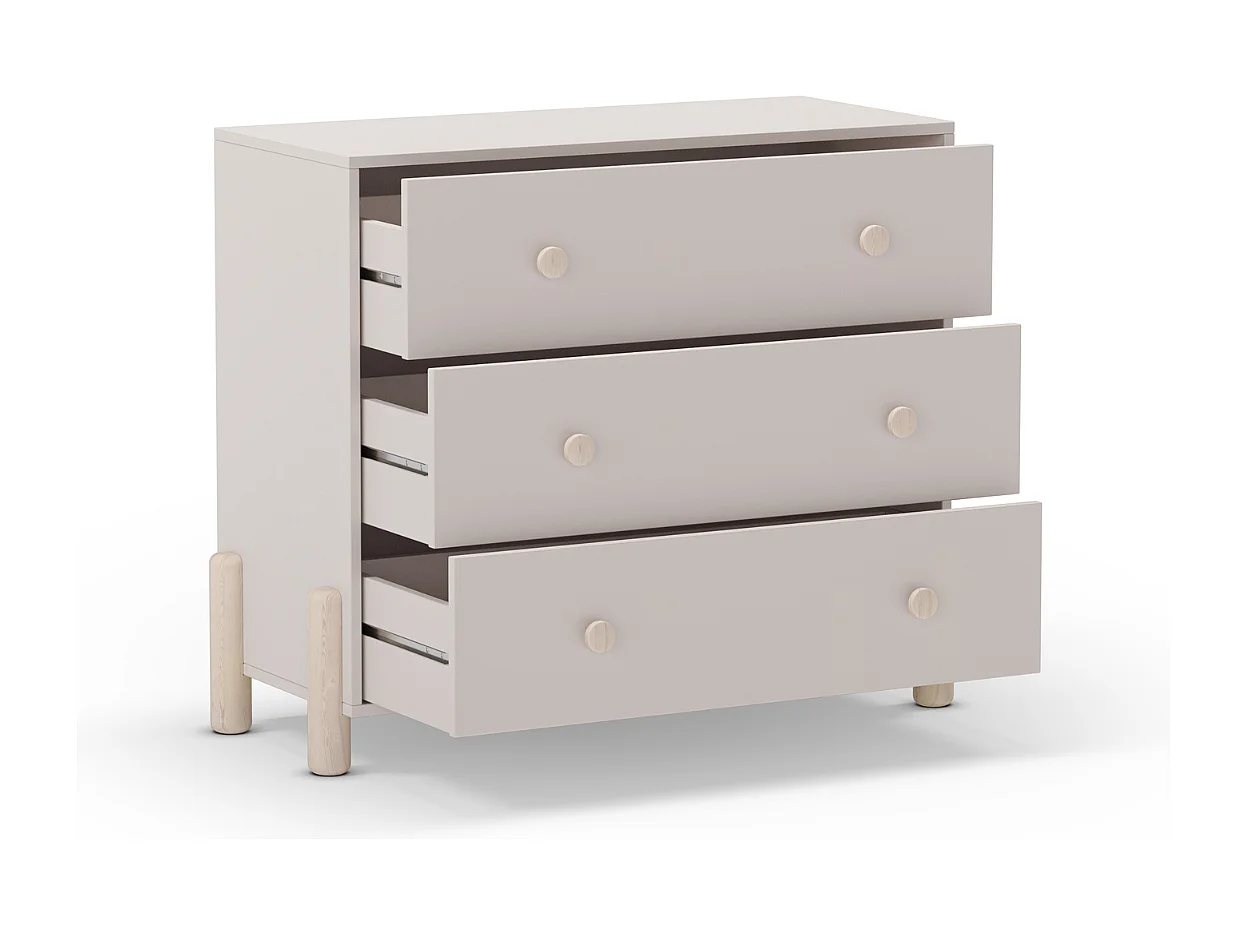 Commode 3 tiroirs L90 cm - DAPHNÉ