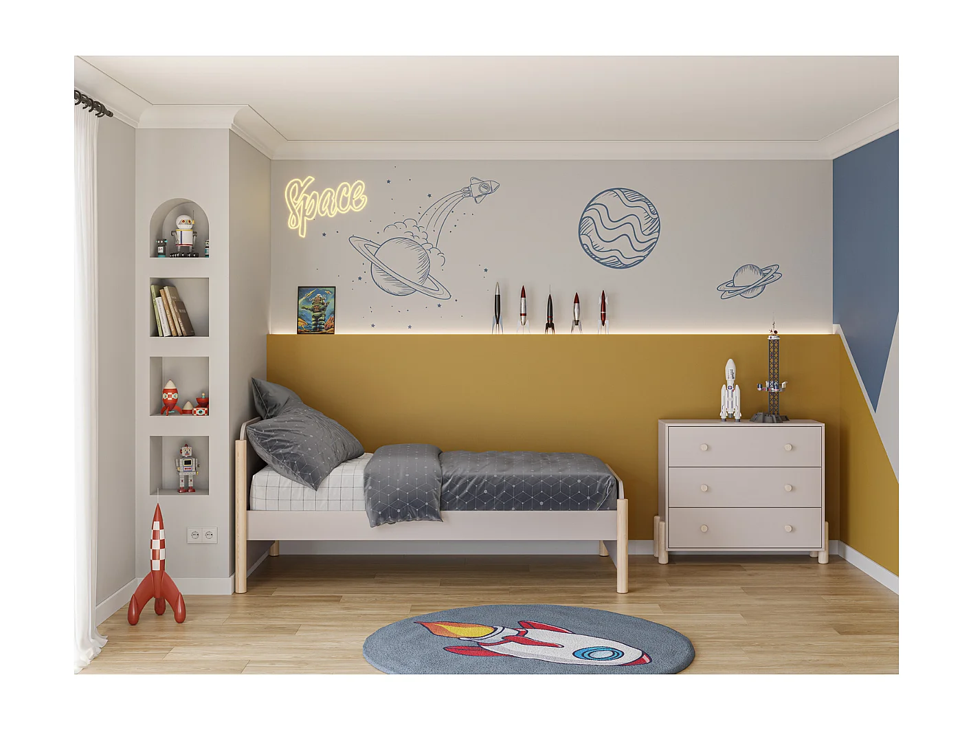 3 deurs commode 97x80 cm