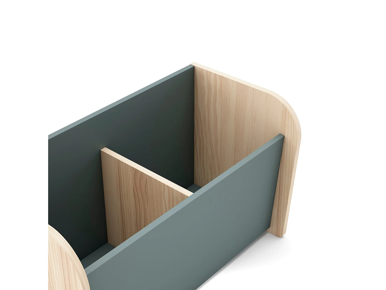Coffre à jouet avec 2 niches ouvertes L70 cm - SIMON