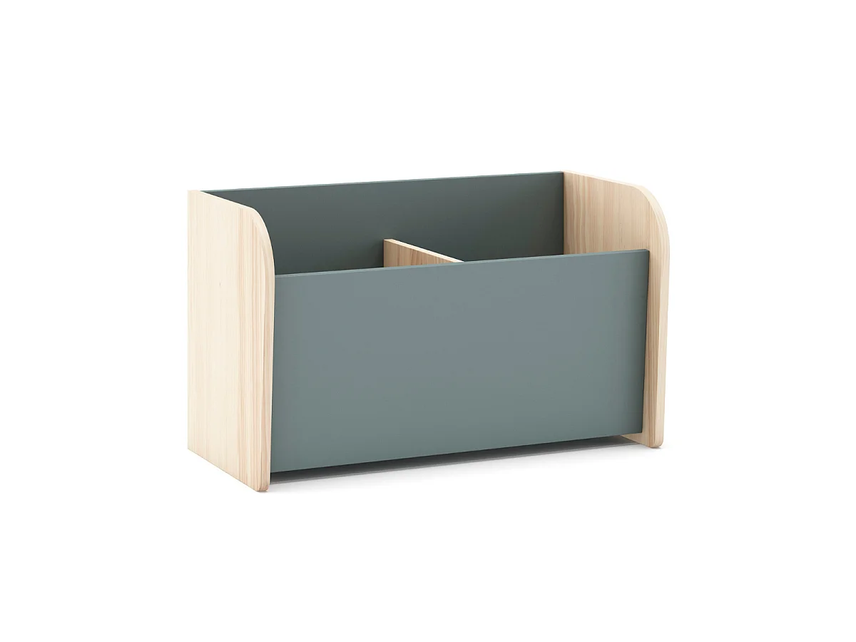 Coffre à jouet avec 2 niches ouvertes L70 cm - SIMON