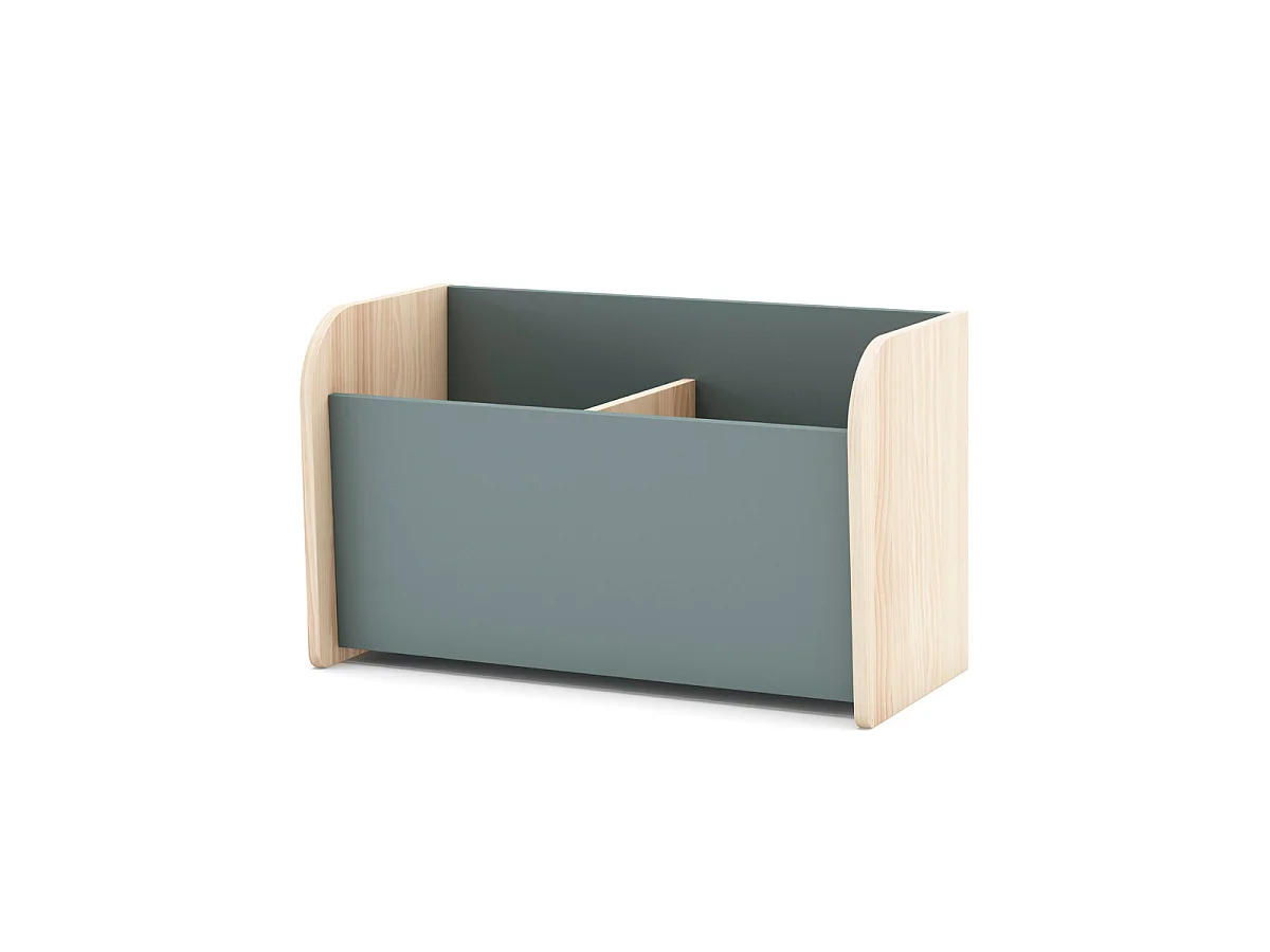 Coffre à jouet avec 2 niches ouvertes L70 cm - SIMON