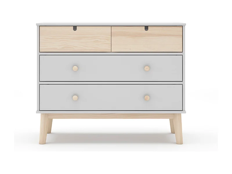 Commode 4 tiroirs L100 cm LÉONIE