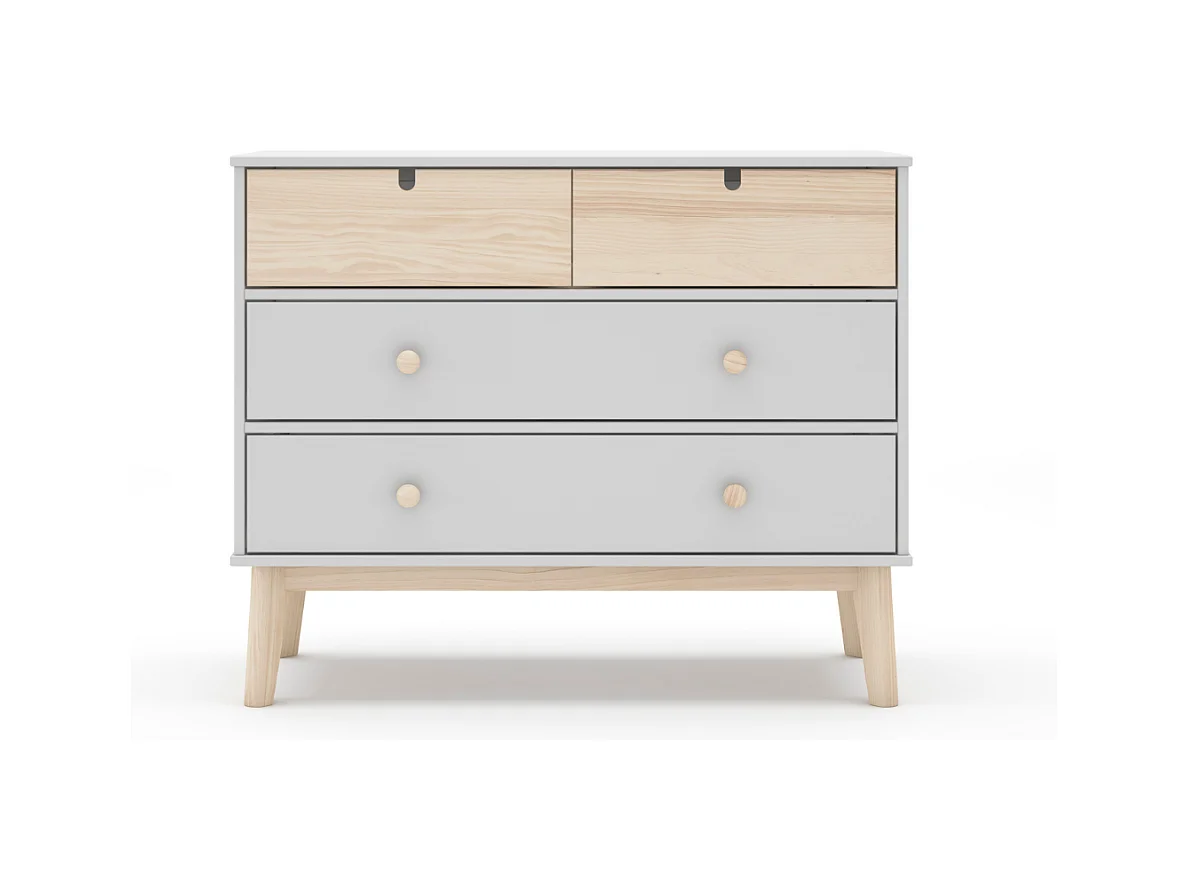 Commode 4 tiroirs L100 cm LÉONIE