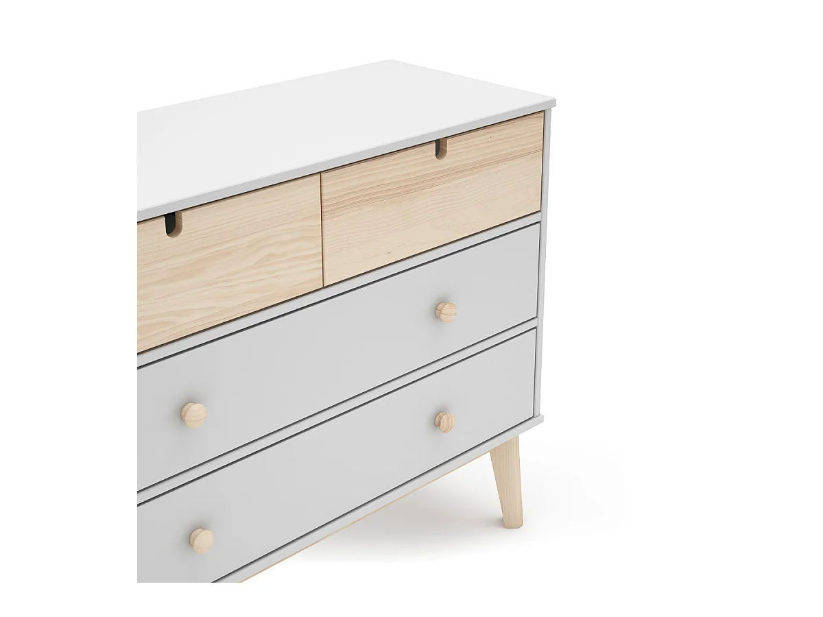 Commode 4 tiroirs L100 cm LÉONIE