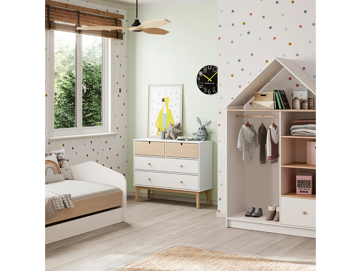 Commode met 4 lades 100x81 cm