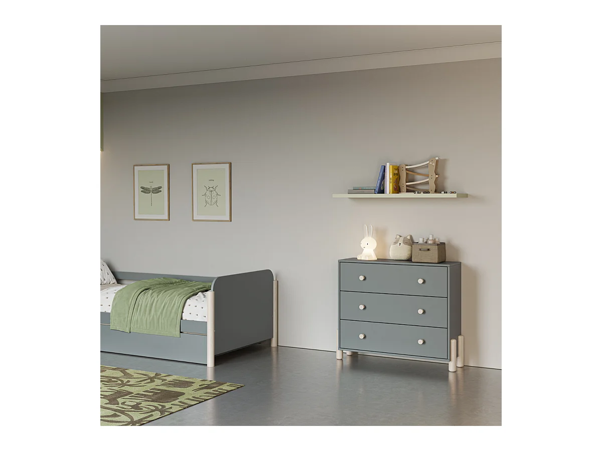 Commode 3 tiroirs L90 cm - DAPHNÉ