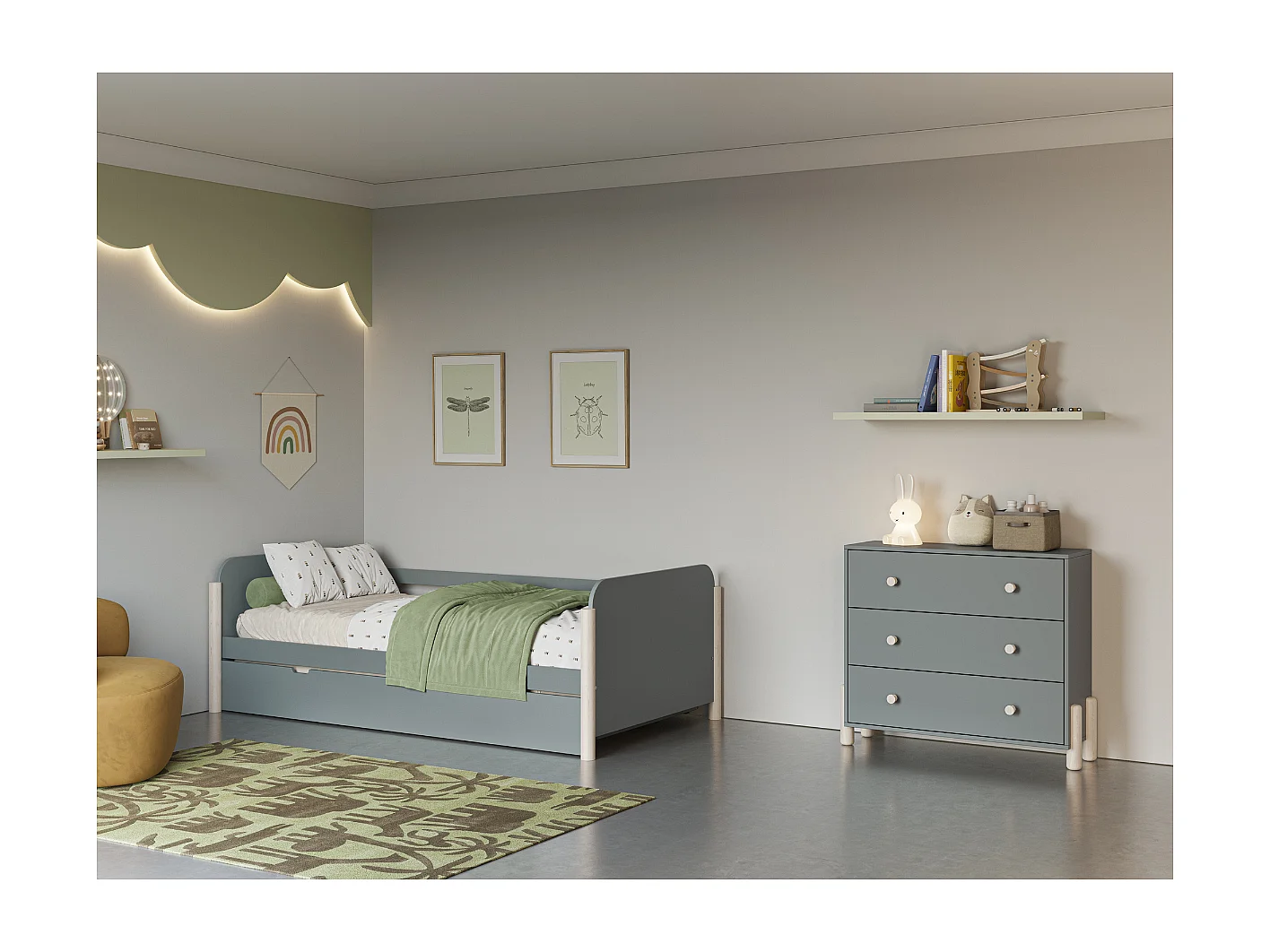 3 deurs commode 97x80 cm