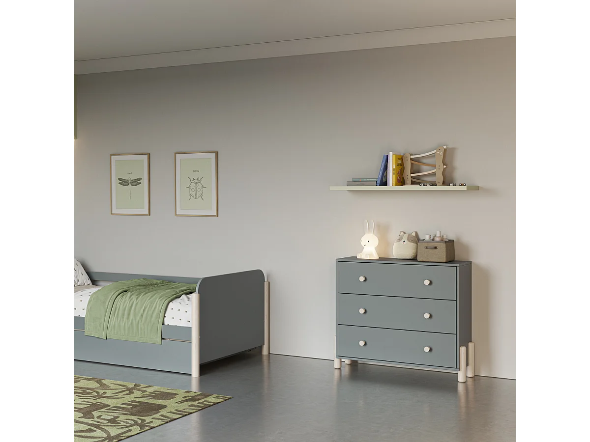 Commode 3 tiroirs L90 cm - DAPHNÉ