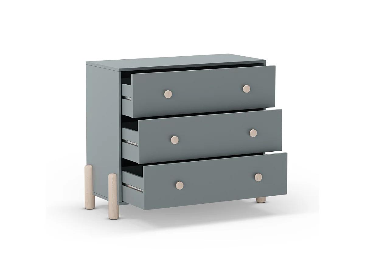 Cassettiera a 3 cassetti 97x80 cm