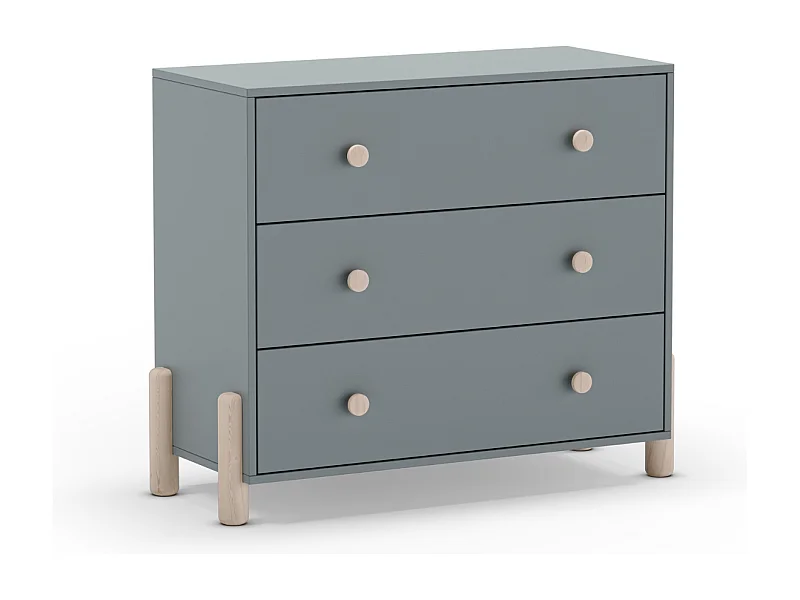 3 deurs commode 97x80 cm