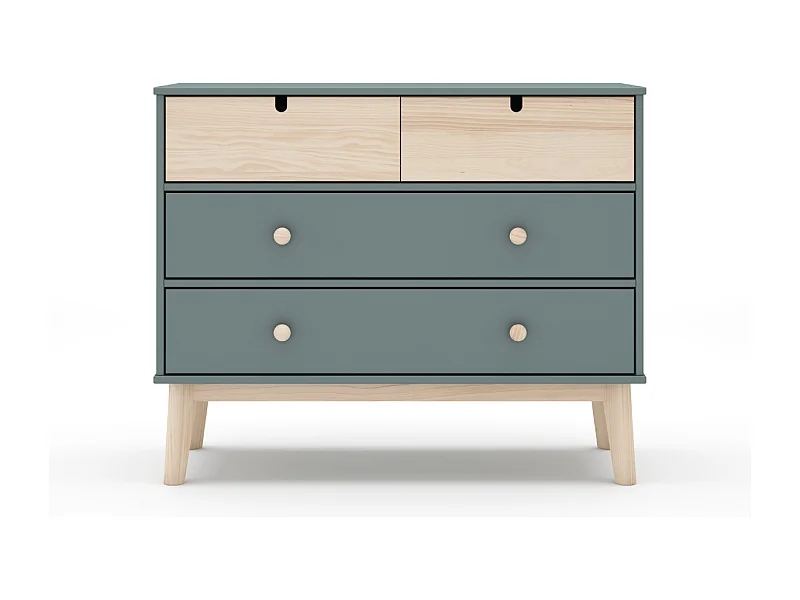 Commode 4 tiroirs L100 cm LÉONIE