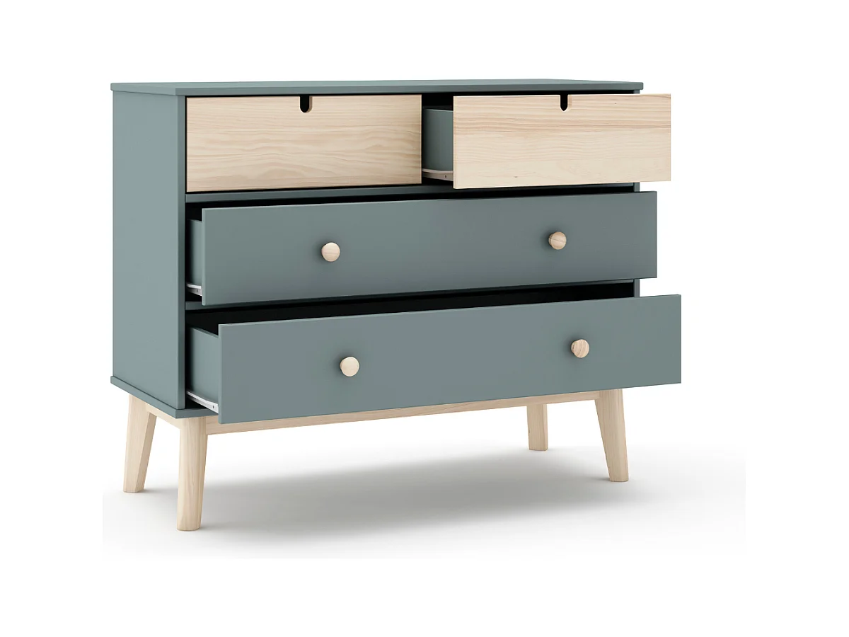 Cómoda con 4 cajones 100x81 cm