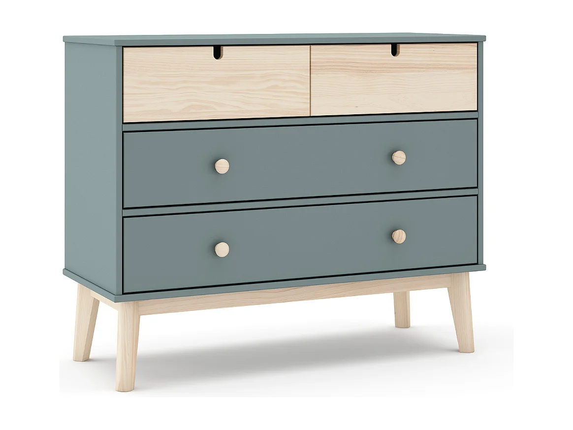 Commode 4 tiroirs L100 cm LÉONIE