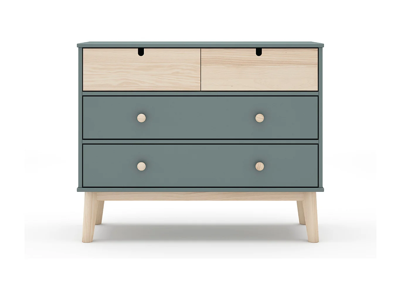 Commode 4 tiroirs L100 cm LÉONIE