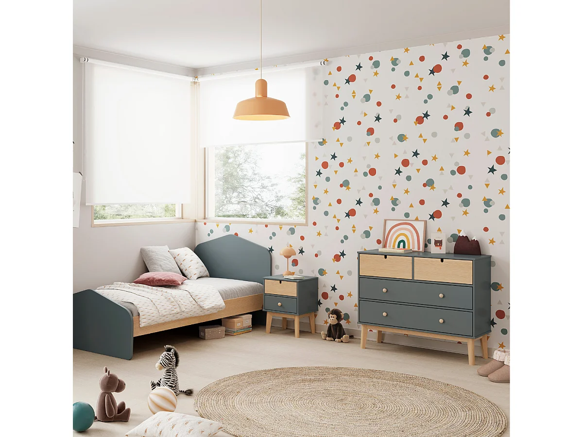 Commode 4 tiroirs L100 cm LÉONIE