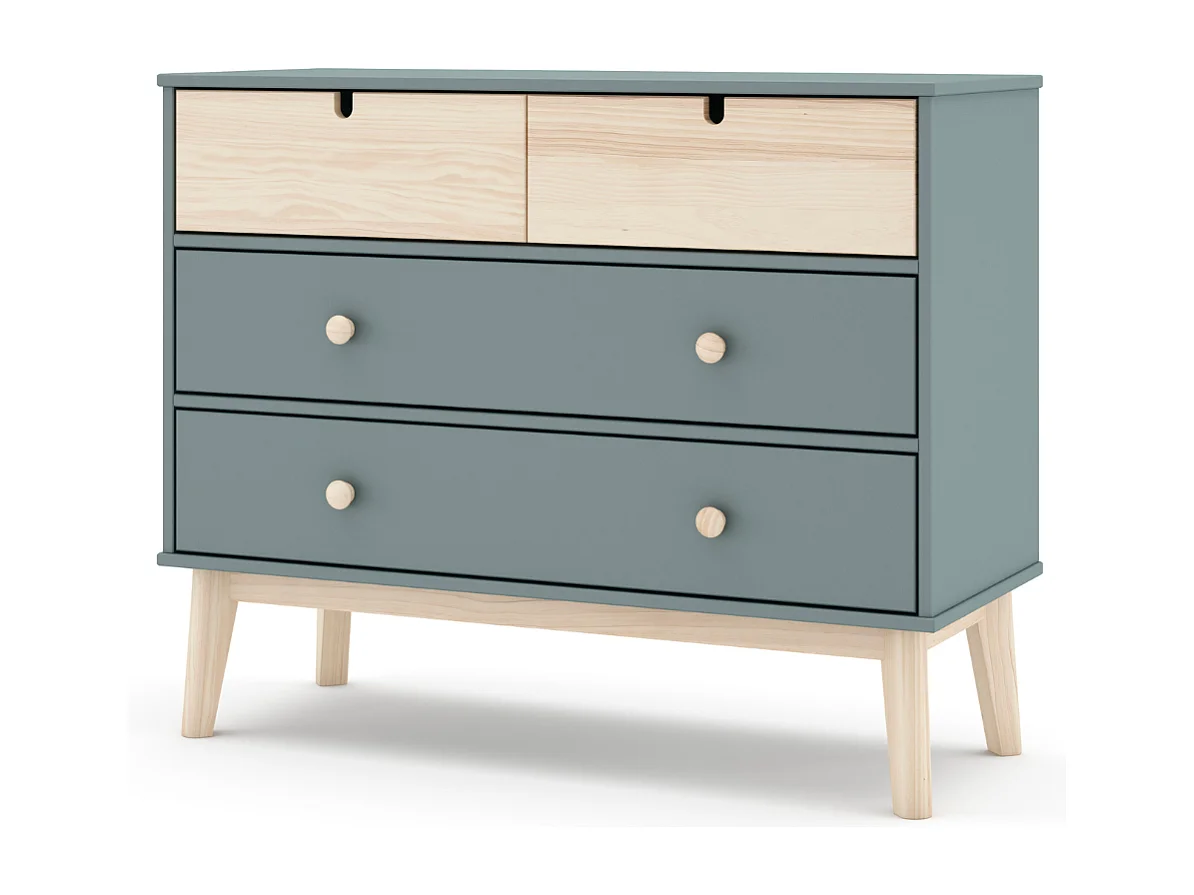 Commode 4 tiroirs L100 cm LÉONIE