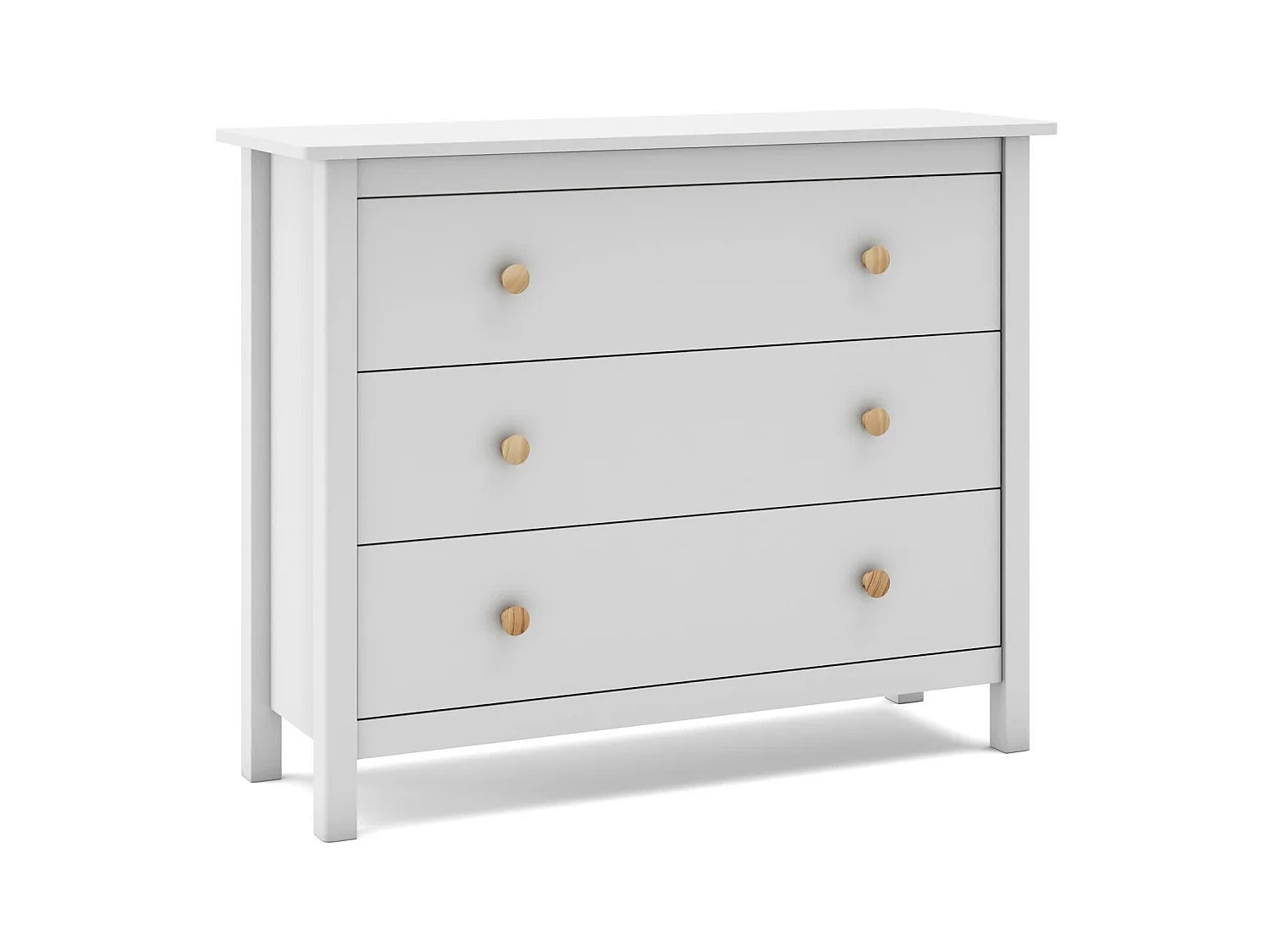 Commode avec 3 tiroirs 100x80 cm