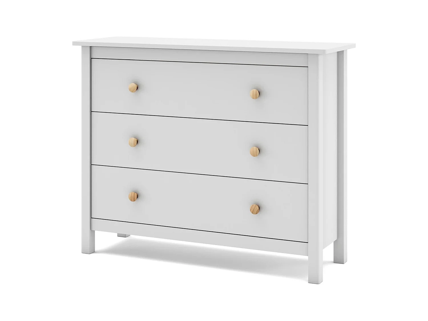 Commode avec 3 tiroirs 100x80 cm