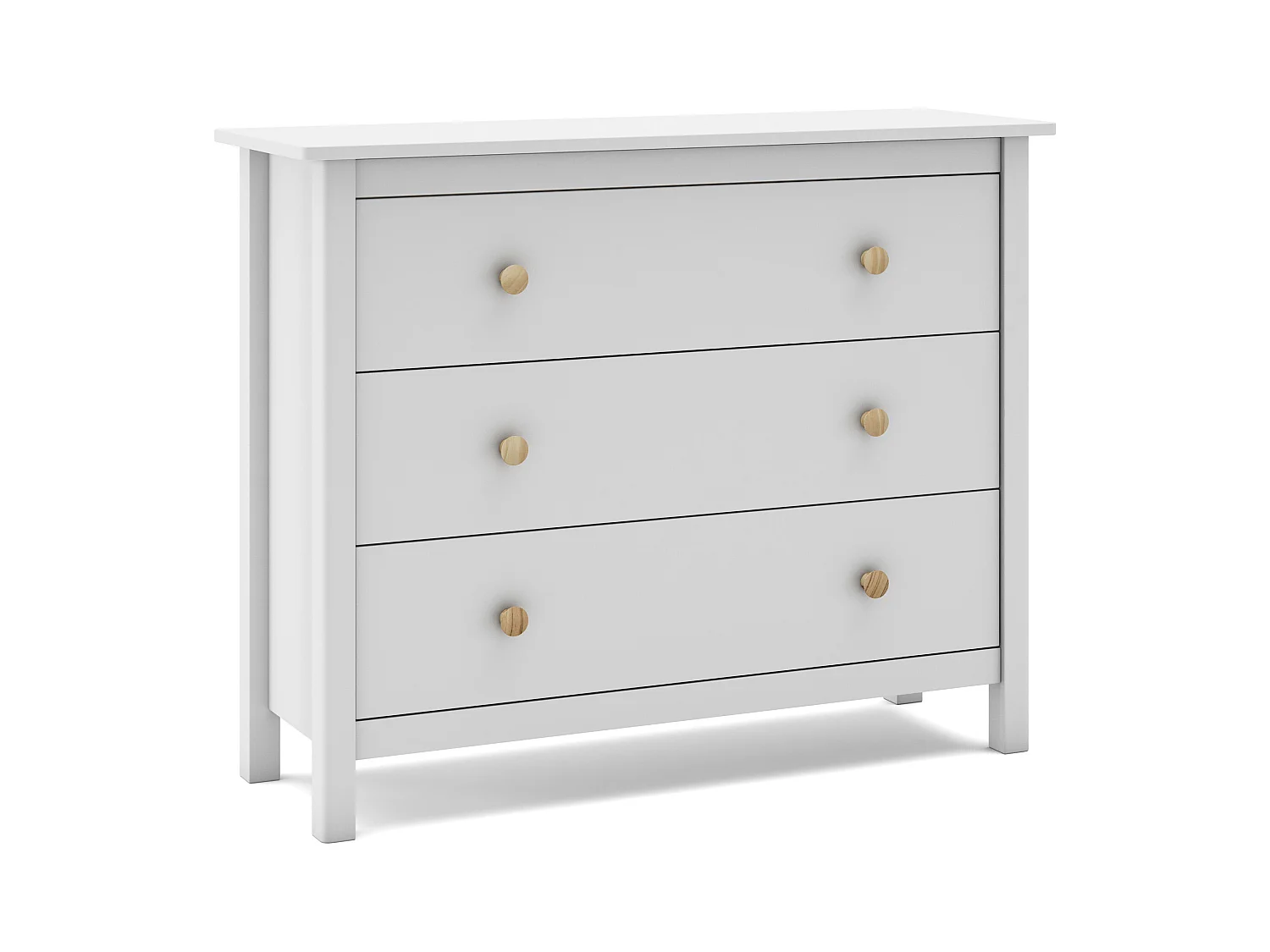 Commode avec 3 tiroirs 100x80 cm