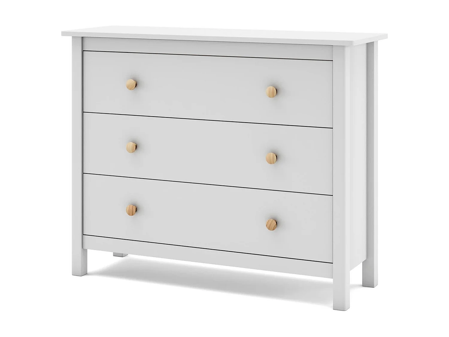 Cassettiera a 3 cassetti 100x80 cm