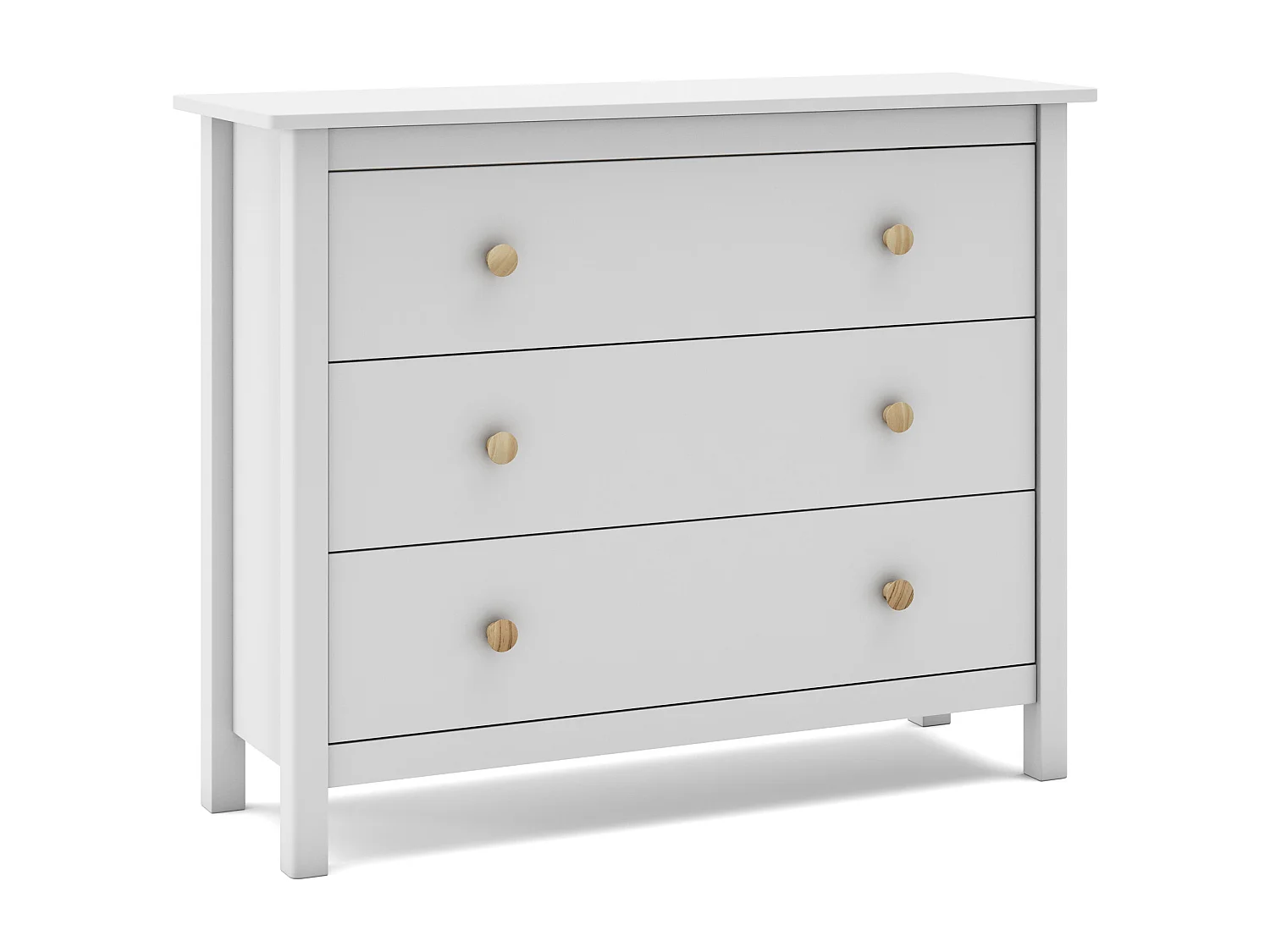 Cassettiera a 3 cassetti 100x80 cm