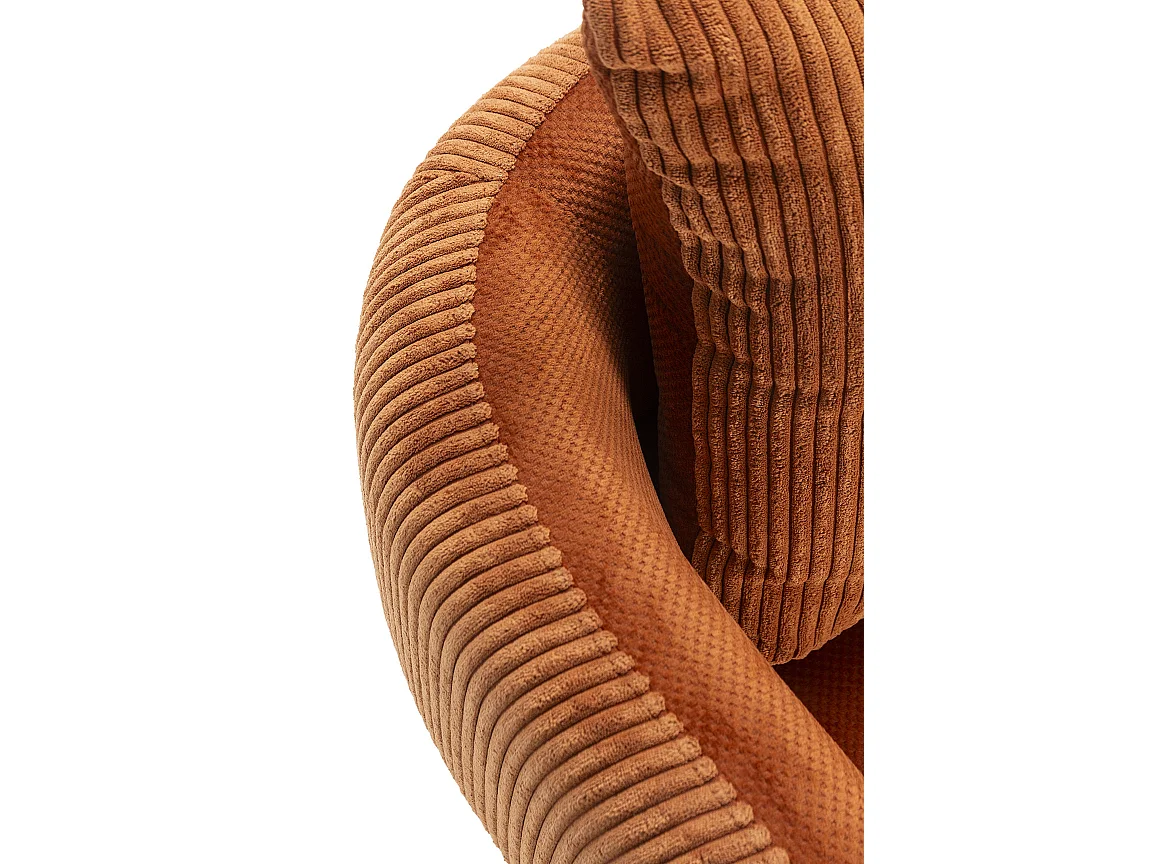 Fauteuil en tissu avec pieds en métal noir L73 cm - ARUNI