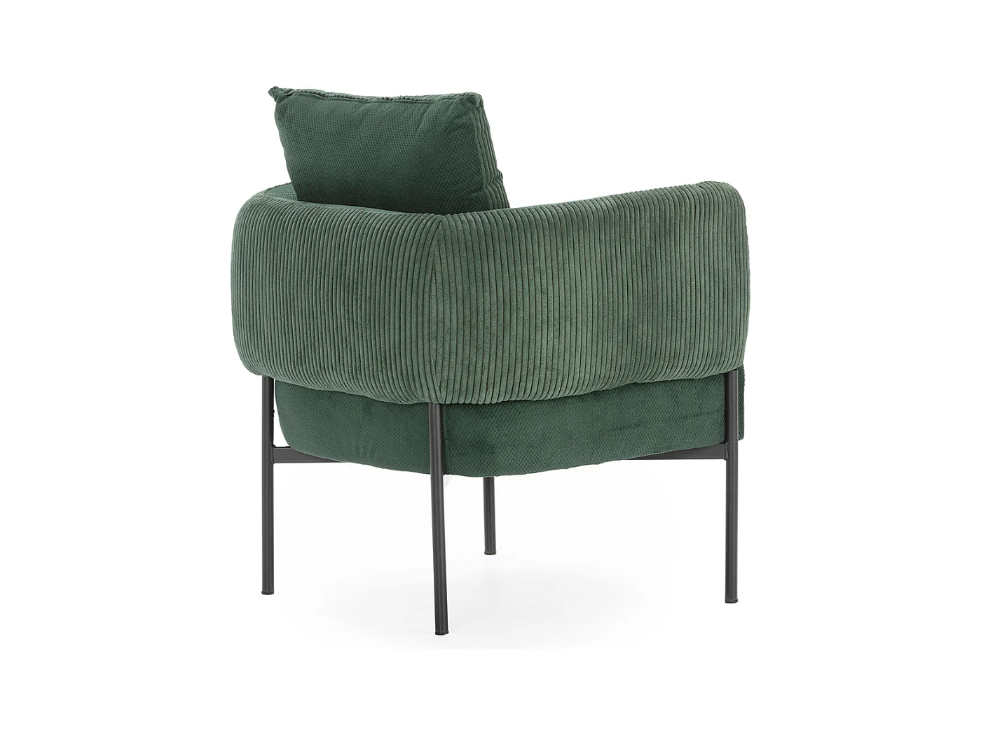 Fauteuil en tissu avec pieds en métal noir L73 cm - ARUNI