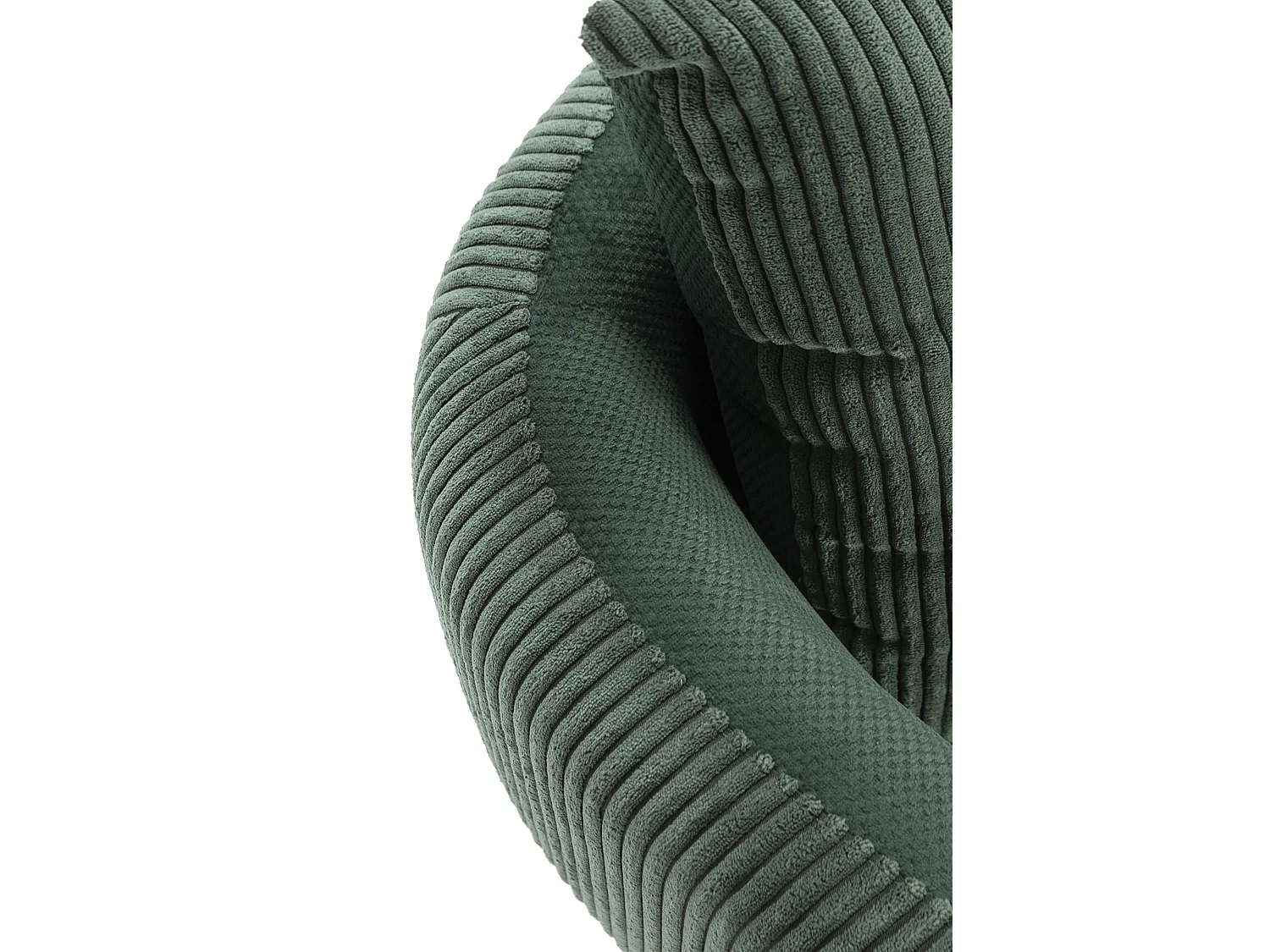 Fauteuil en tissu avec pieds en métal noir L73 cm - ARUNI