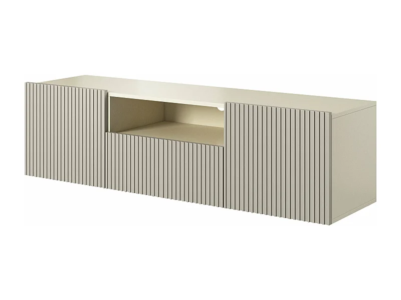 Hängender TV-Schrank mit 2 Türen und 1 Kaschmirschublade 150x45 cm