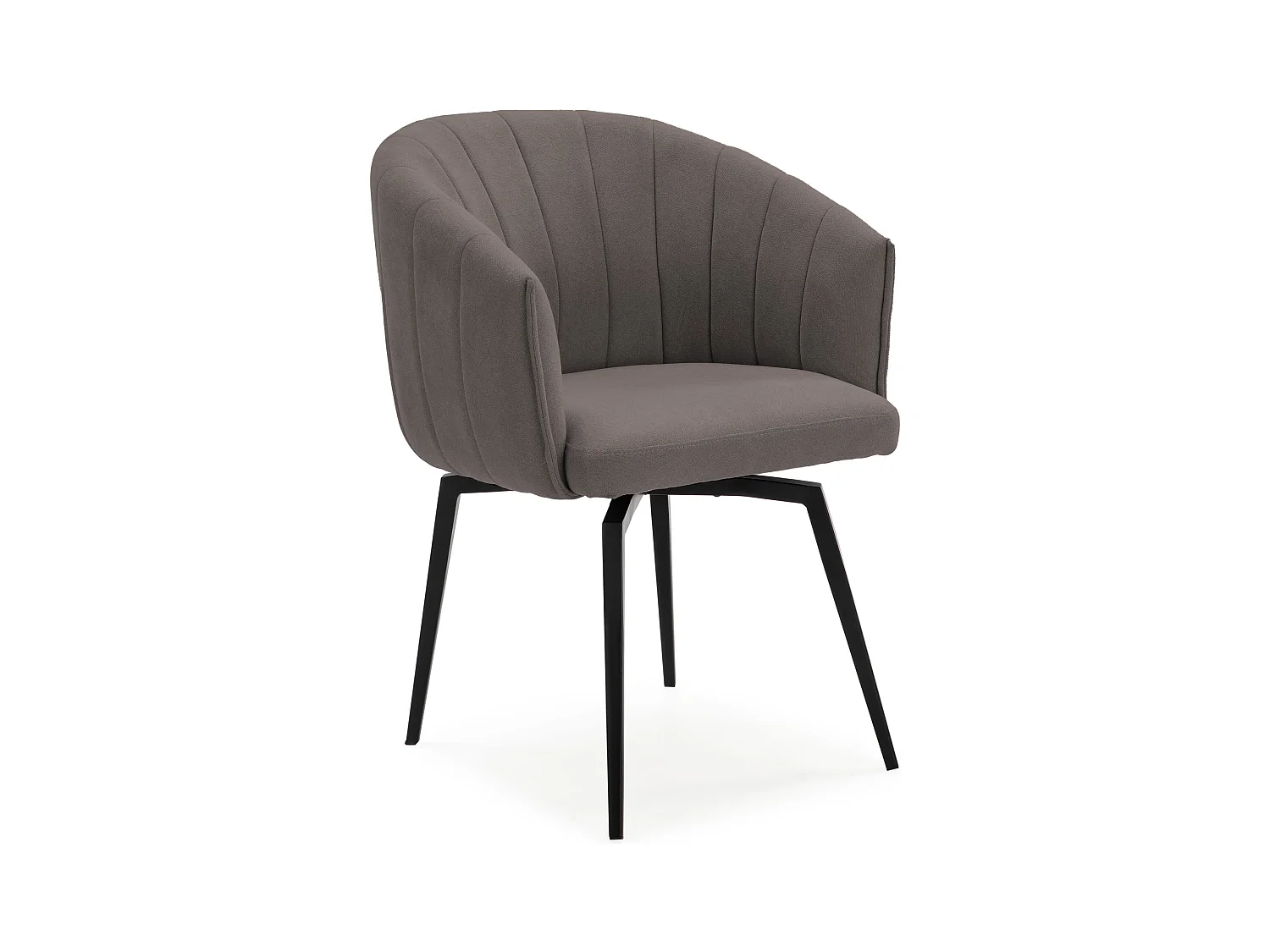 Fauteuil avec structure et pieds en métal 60x60 h81 cm