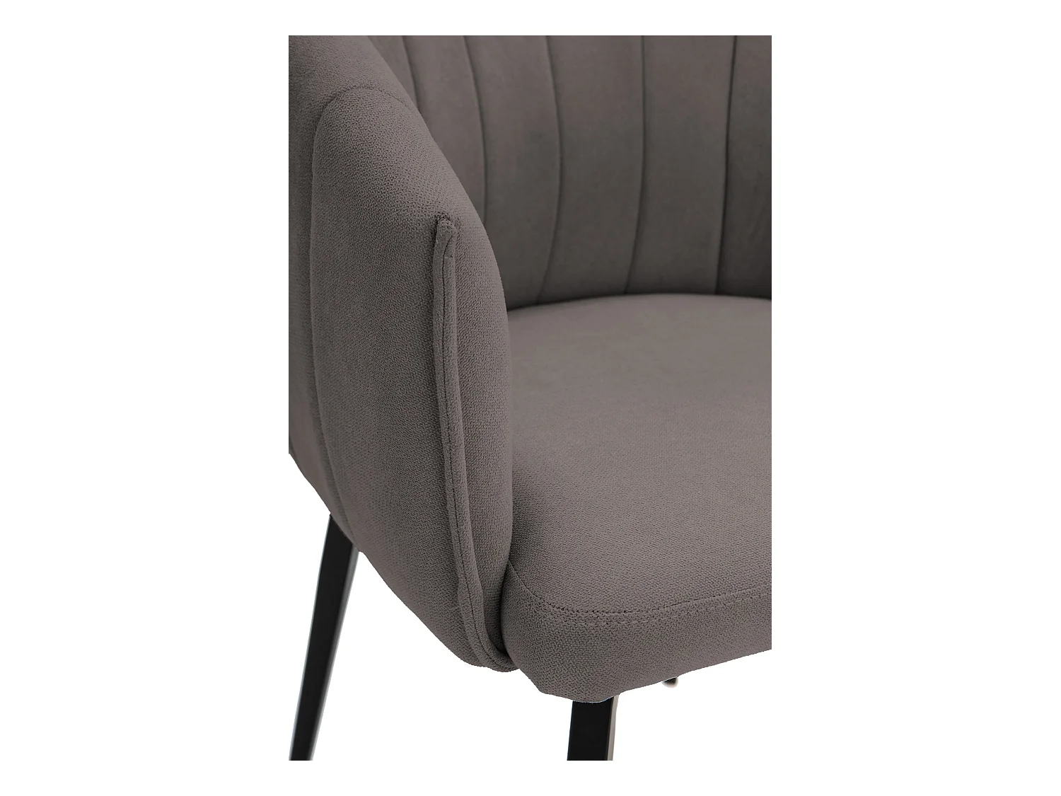 Fauteuil avec structure et pieds en métal 60x60 h81 cm