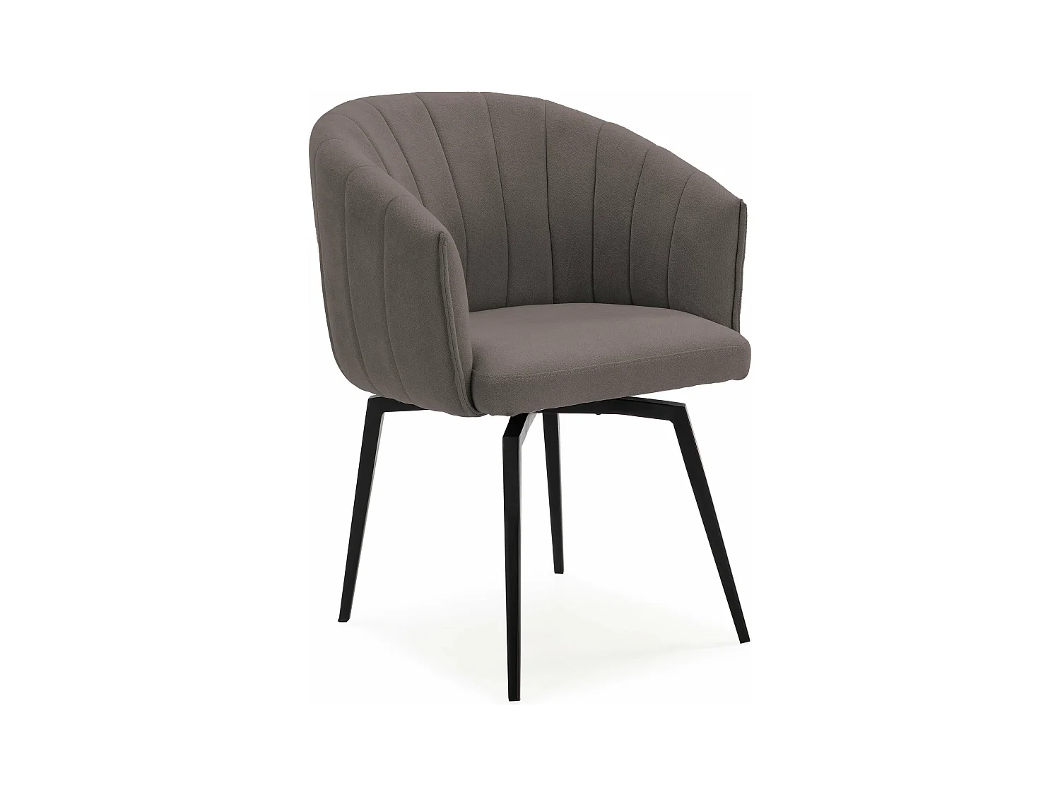 Fauteuil avec structure et pieds en métal 60x60 h81 cm